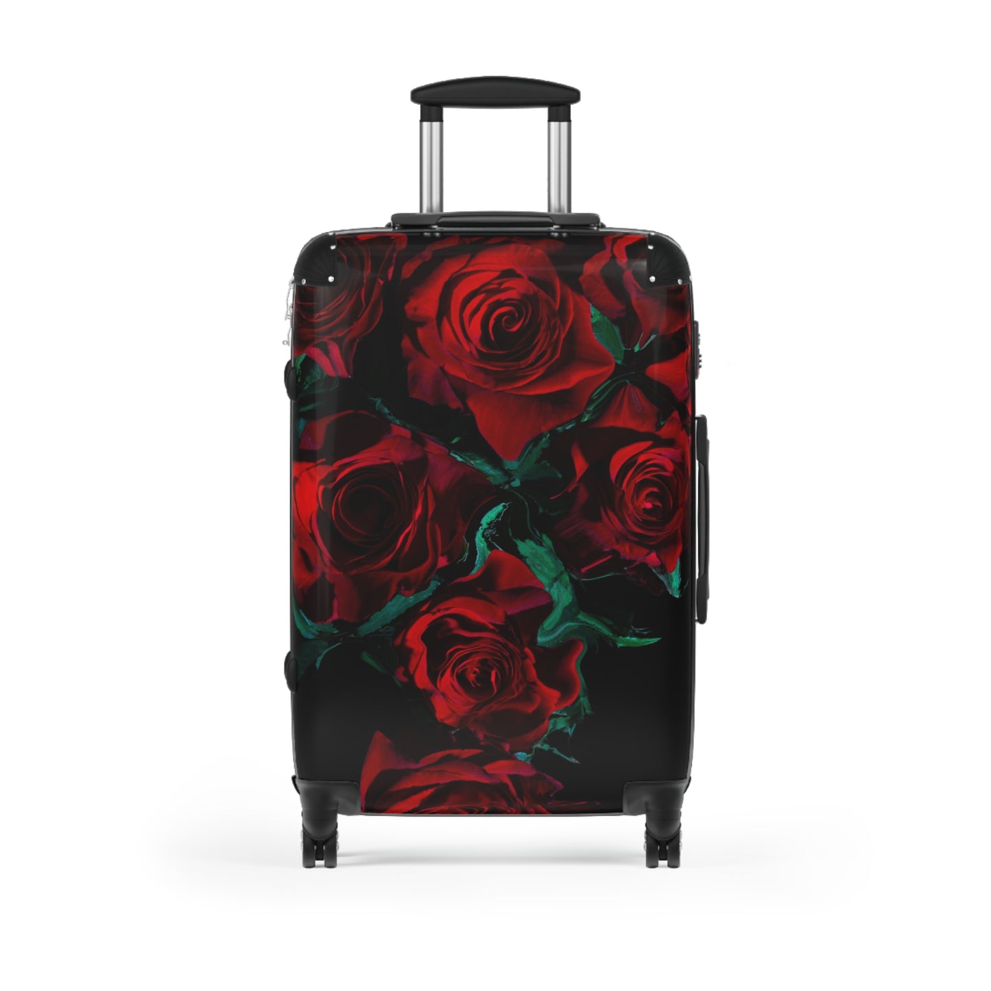 Nature Flowers Floral Red Rose Amoled Art Carry-On Suitcase - Stylish Luggage for Travelers