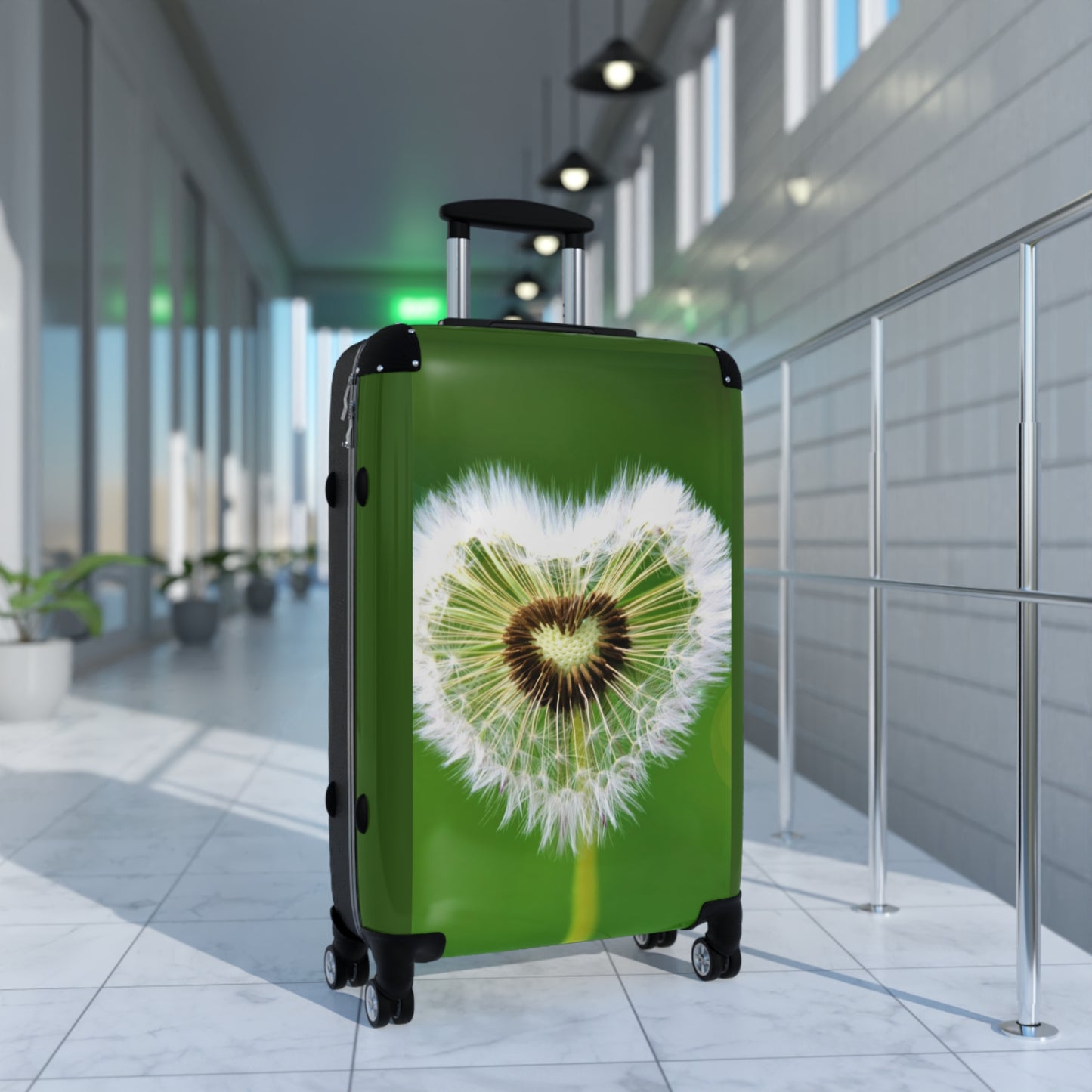 Love Heart Shape Art Carry-On Suitcase - Stylish Luggage for Travelers