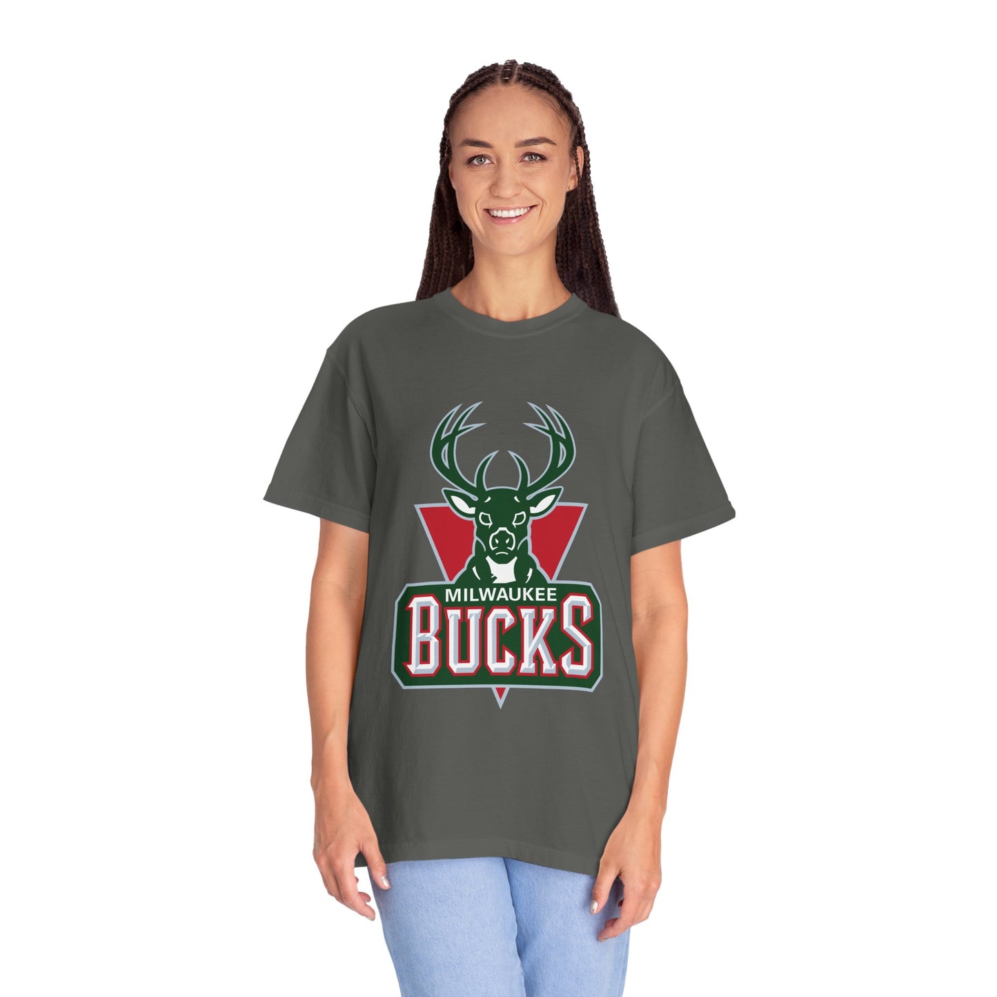 Milwaukee Bucks Strong Garment-Dyed T-Shirt – Premium Cotton Tee for Customization