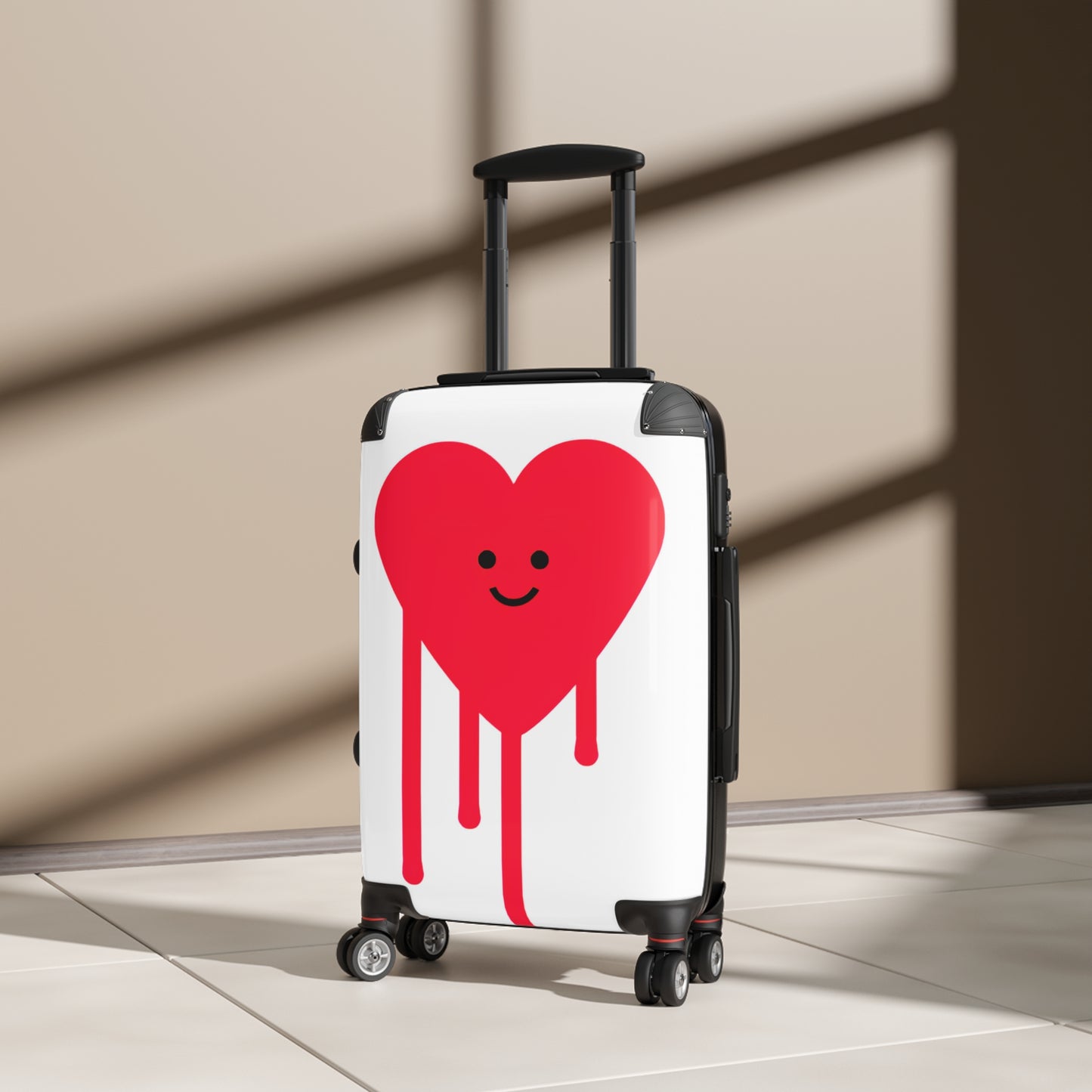 Love Drippy Heart Art Carry-On Suitcase - Stylish Luggage for Travelers