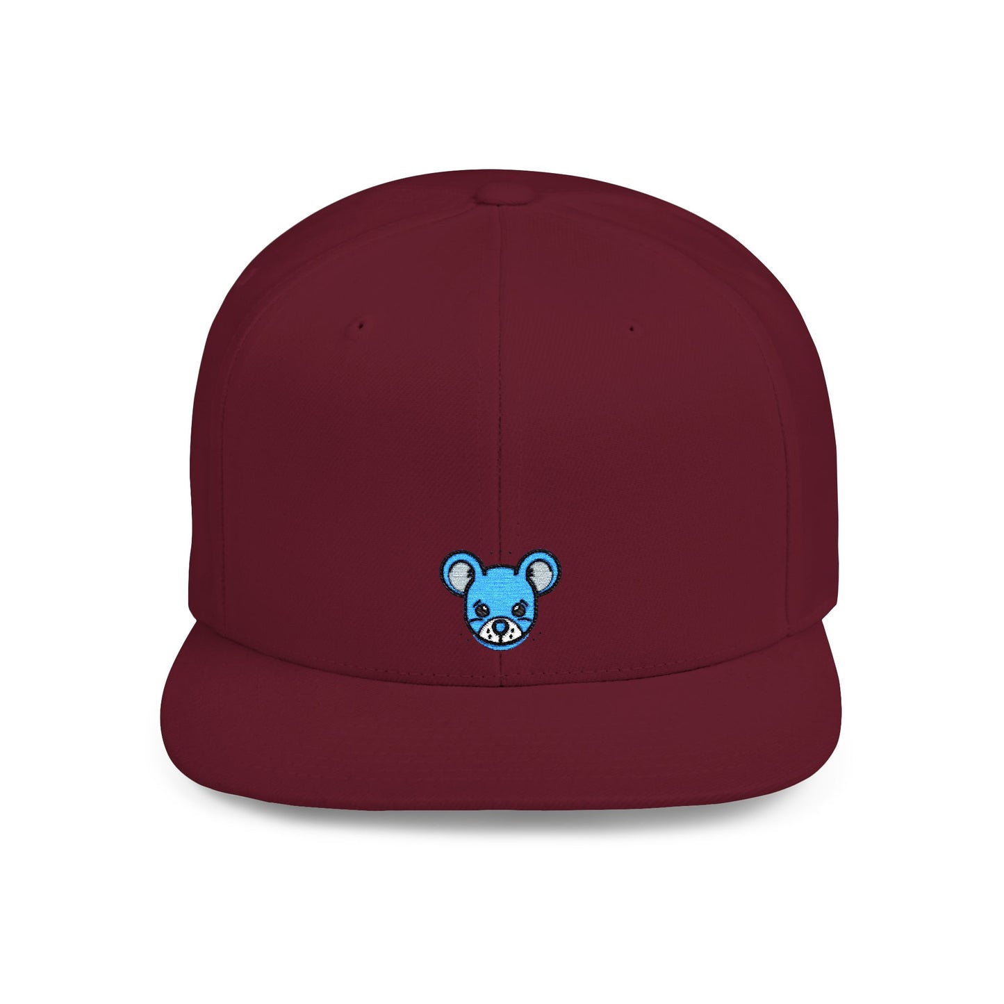 Icons Embroidered Mouse Flat Bill Snapback – Lightweight, Custom Fit, Premium Quality