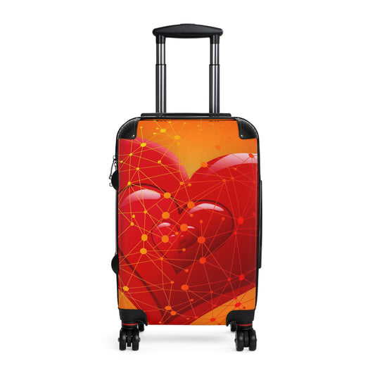 Love Heart Red Art Carry-On Suitcase - Stylish Luggage for Travelers