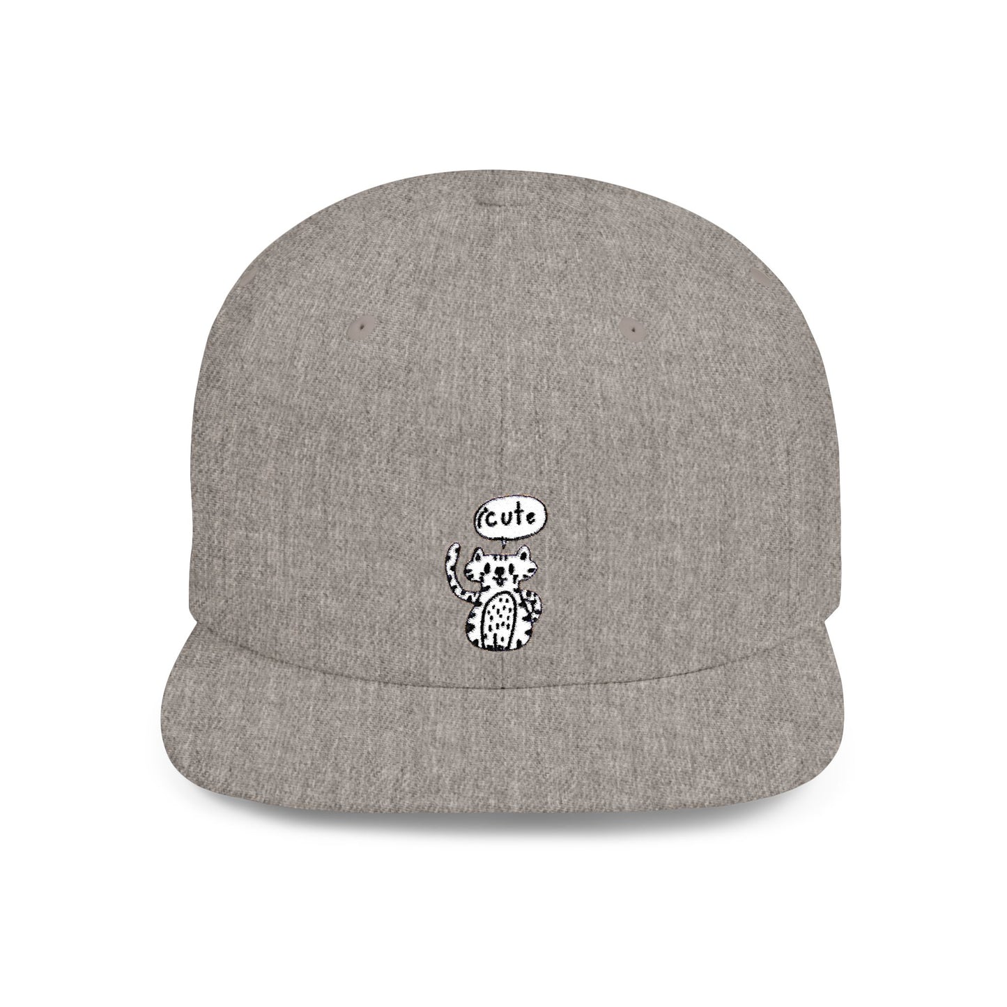 Icons Embroidered Tiger ICute Flat Bill Snapback – Lightweight, Custom Fit, Premium Quality