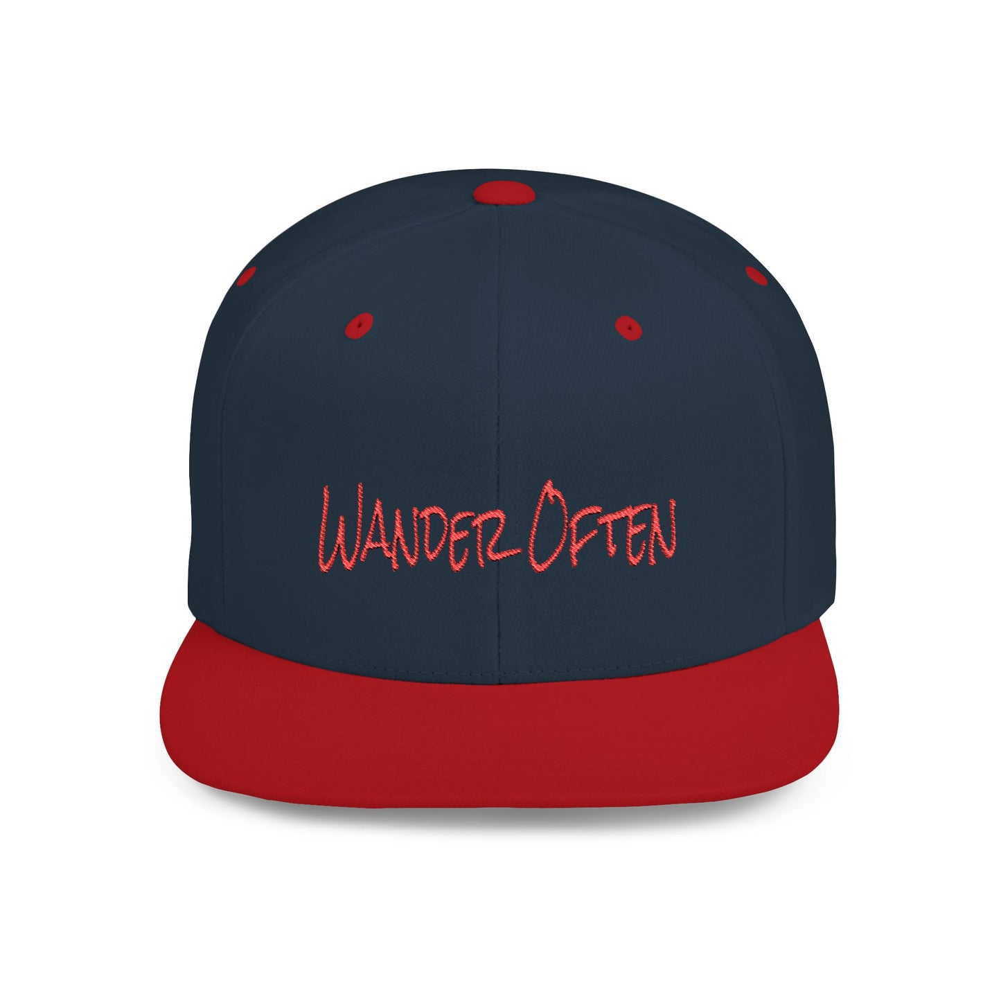 Text Roam Free Flat Bill Snapback – Lightweight, Custom Fit, Premium Quality