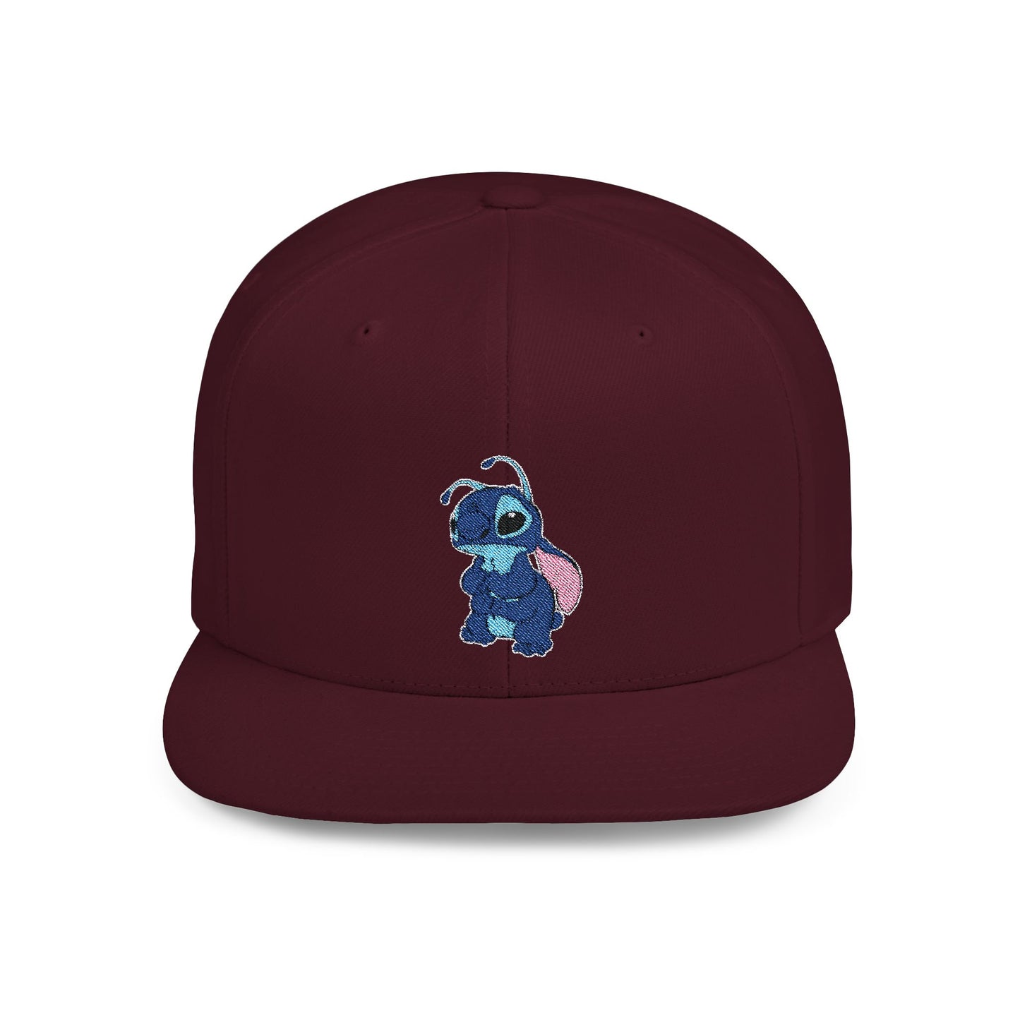 Sad Stitch Disney Flat Bill Snapback – Lightweight, Custom Fit, Premium Quality
