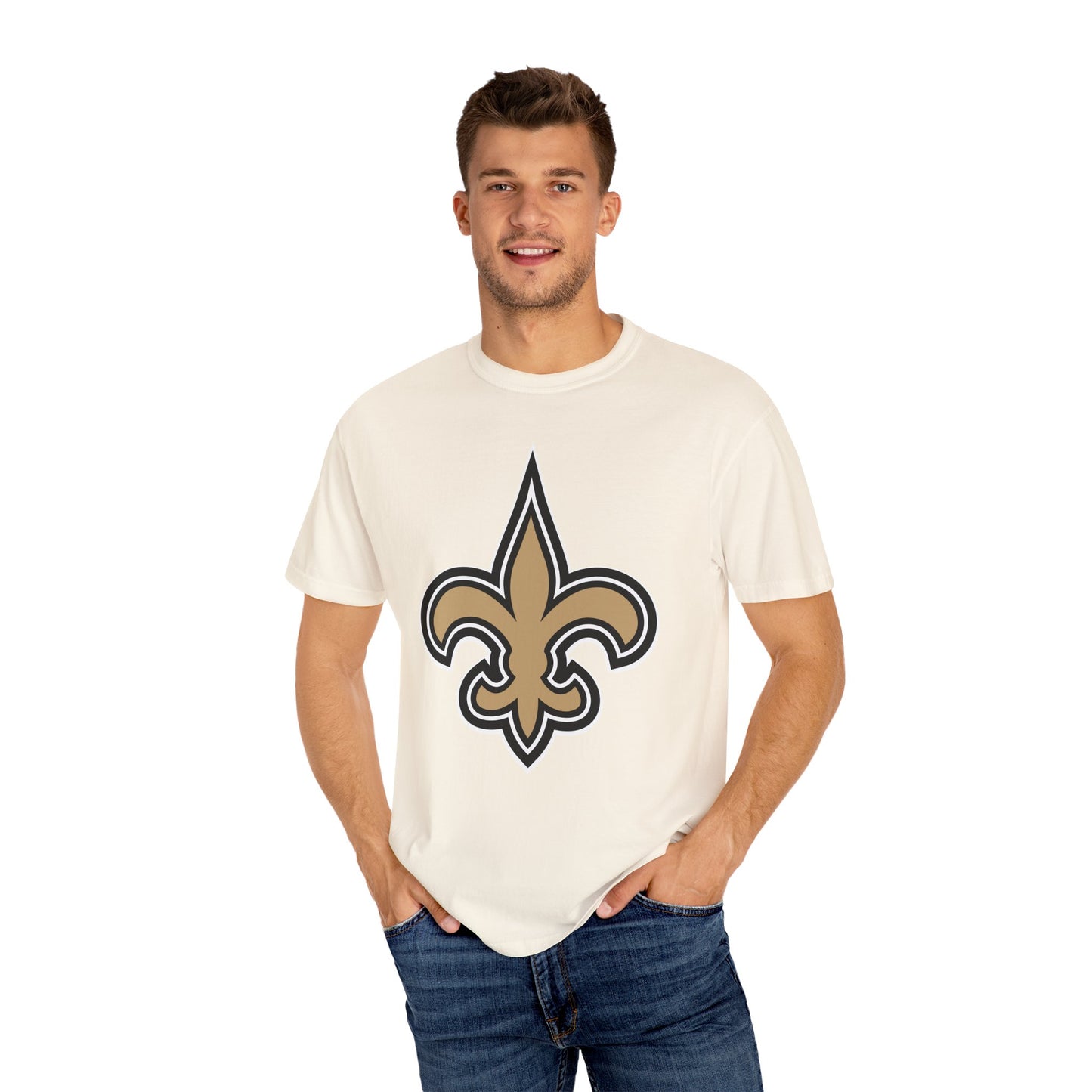 New Orleans Saints Merchandise Garment-Dyed T-Shirt – Premium Cotton Tee for Customization