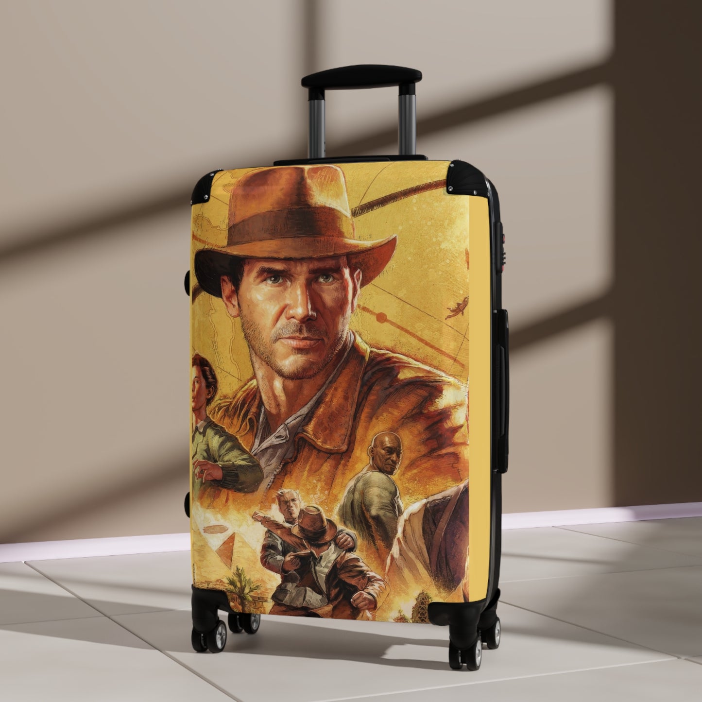 Video Games Indiana Jones and the Great Circle Carry-On Suitcase - Stylish Luggage for Travelers