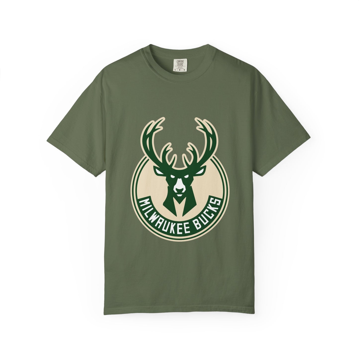 Milwaukee Bucks NBA Garment-Dyed T-Shirt – Premium Cotton Tee for Customization