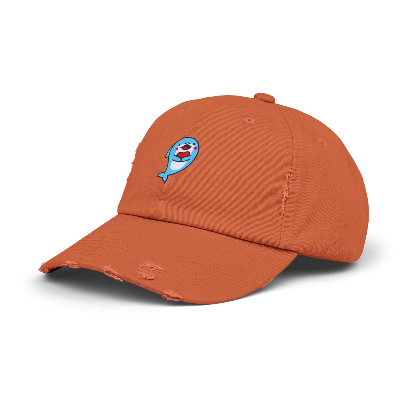 Dolphin Vintage Distressed Dad Hat Unisex Adjustable Cotton Twill Baseball Cap for Casual Everyday Wear