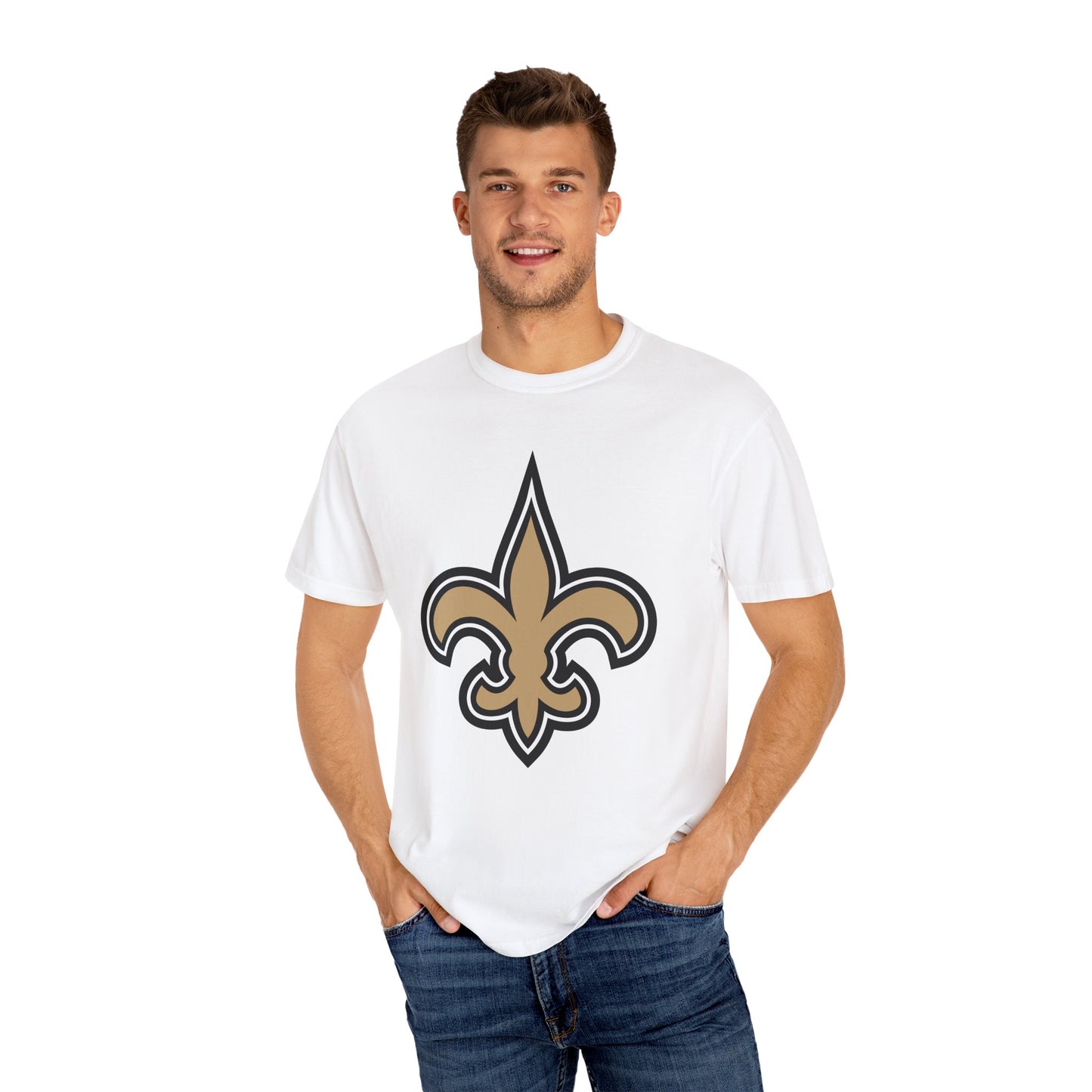 New Orleans Saints Merchandise Garment-Dyed T-Shirt – Premium Cotton Tee for Customization