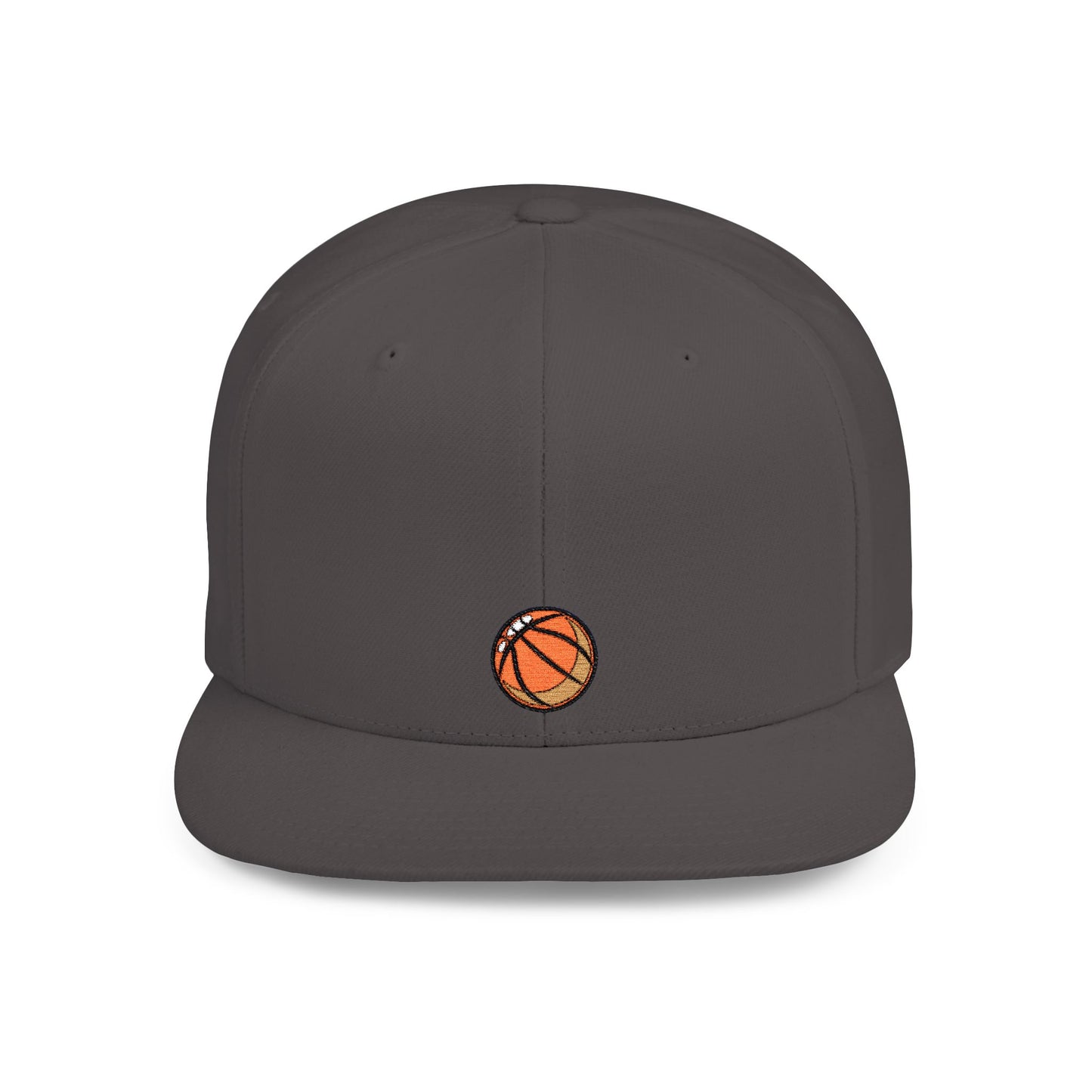 Icons Embroidered Basket Ball Flat Bill Snapback – Lightweight, Custom Fit, Premium Quality