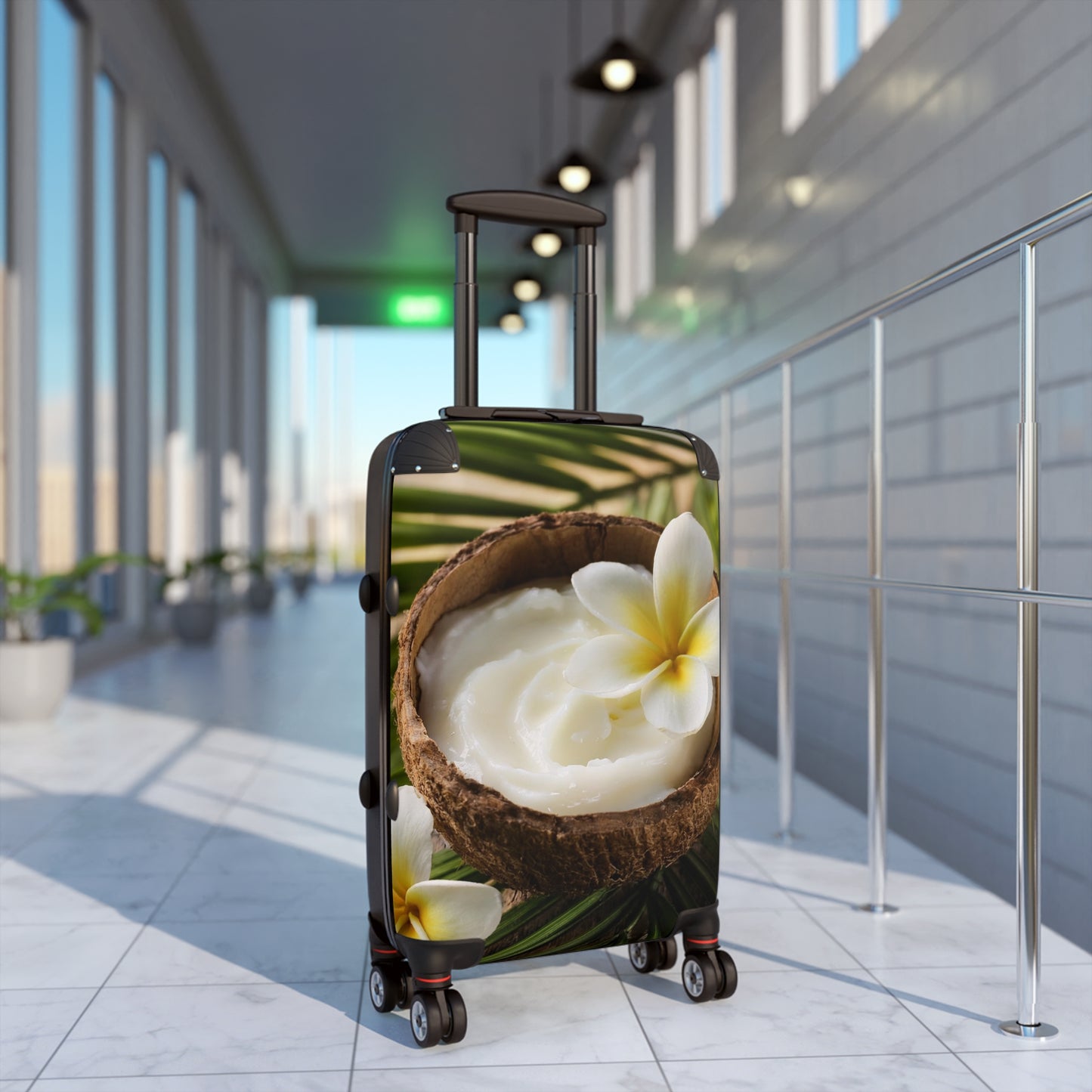 Nature Flowers Floral Coconut Oil Art Carry-On Suitcase - Stylish Luggage for Travelers