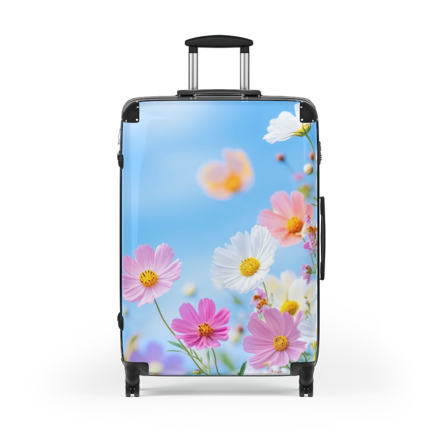 Nature Flowers Floral Vibrant Wild Flowers Art Carry-On Suitcase - Stylish Luggage for Travelers