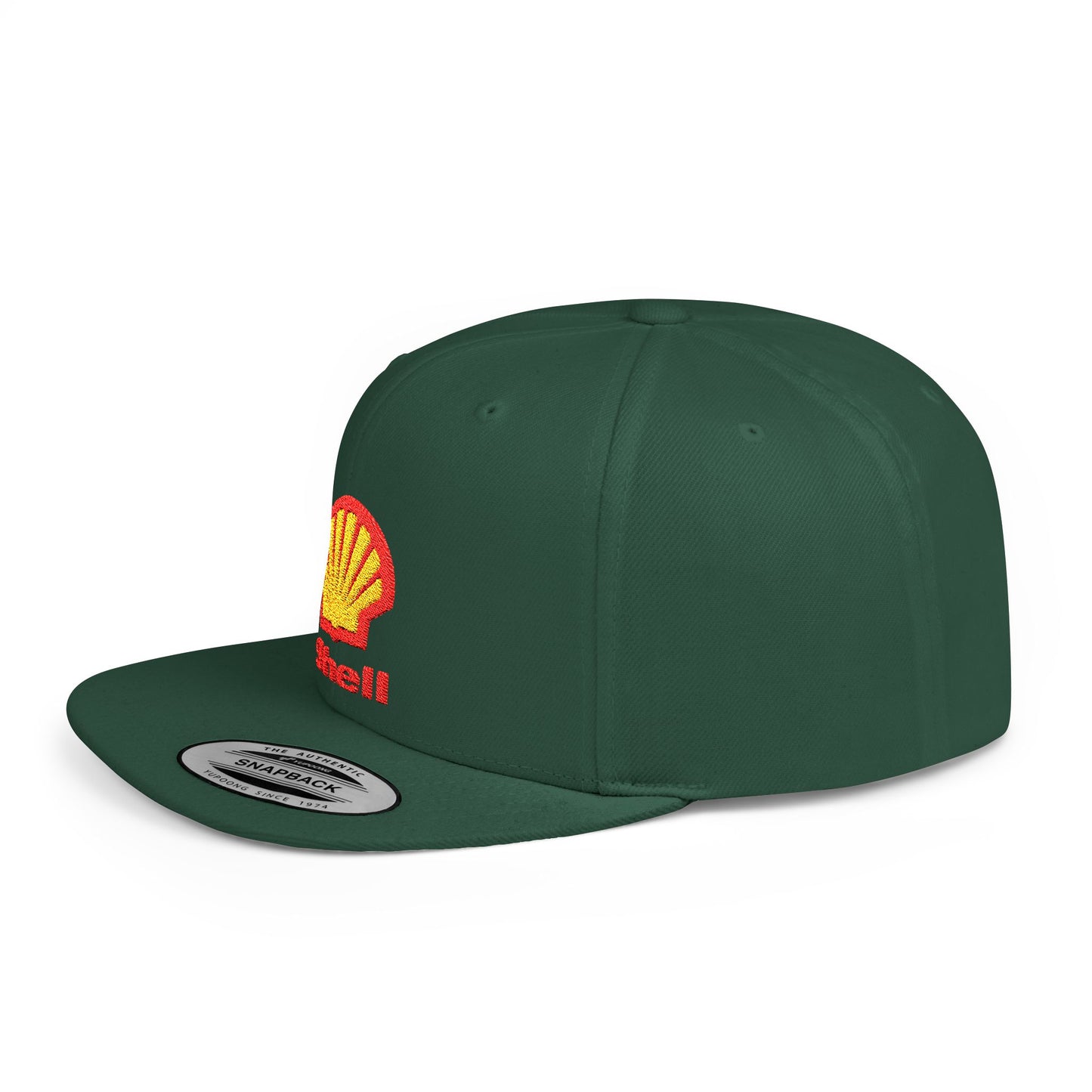 Shell Flat Bill Snapback – Lightweight, Custom Fit, Premium Quality