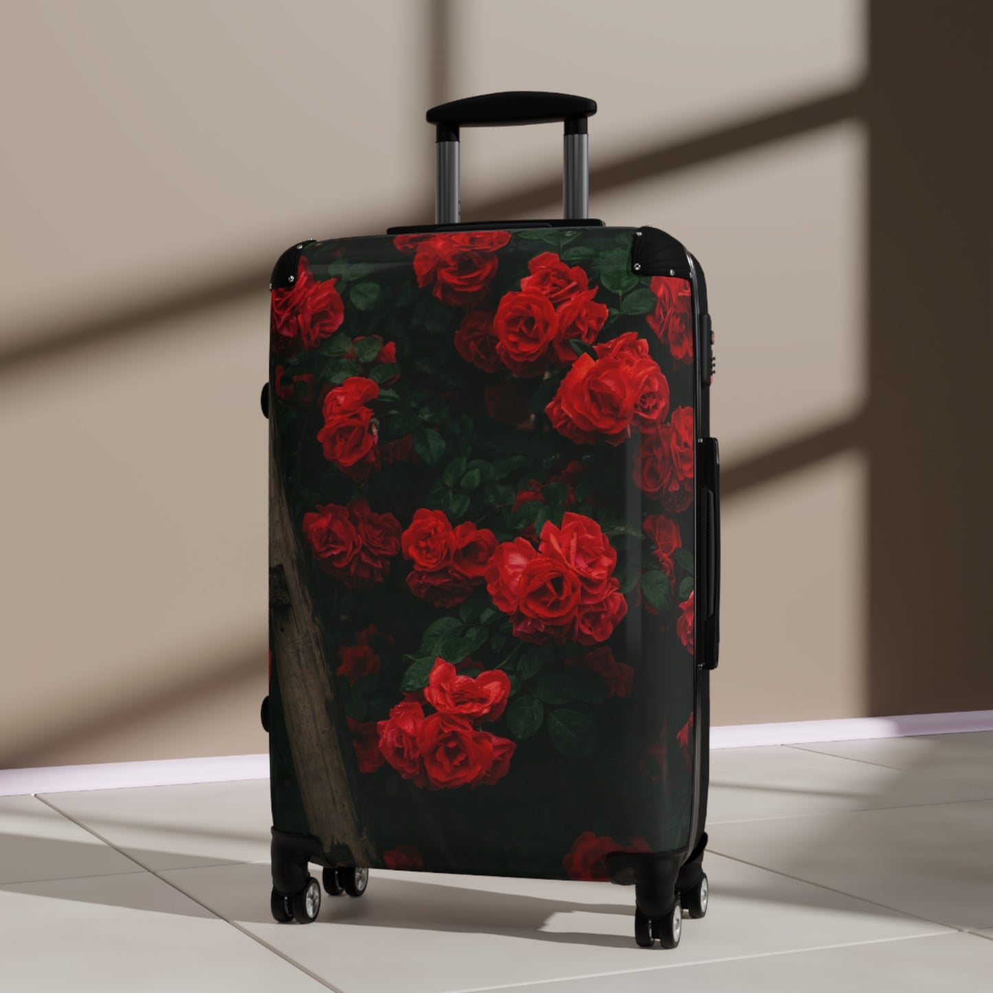 Nature Flowers Floral Rose Bush Art Carry-On Suitcase - Stylish Luggage for Travelers
