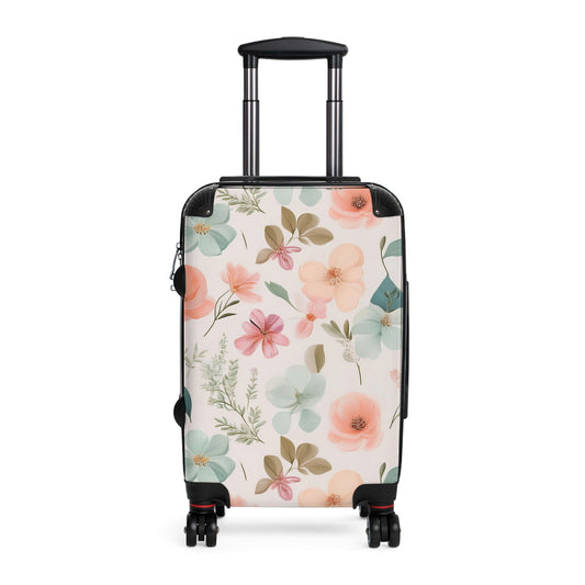Nature Flowers Floral Dedicated Floral Pattern Art Carry-On Suitcase - Stylish Luggage for Travelers