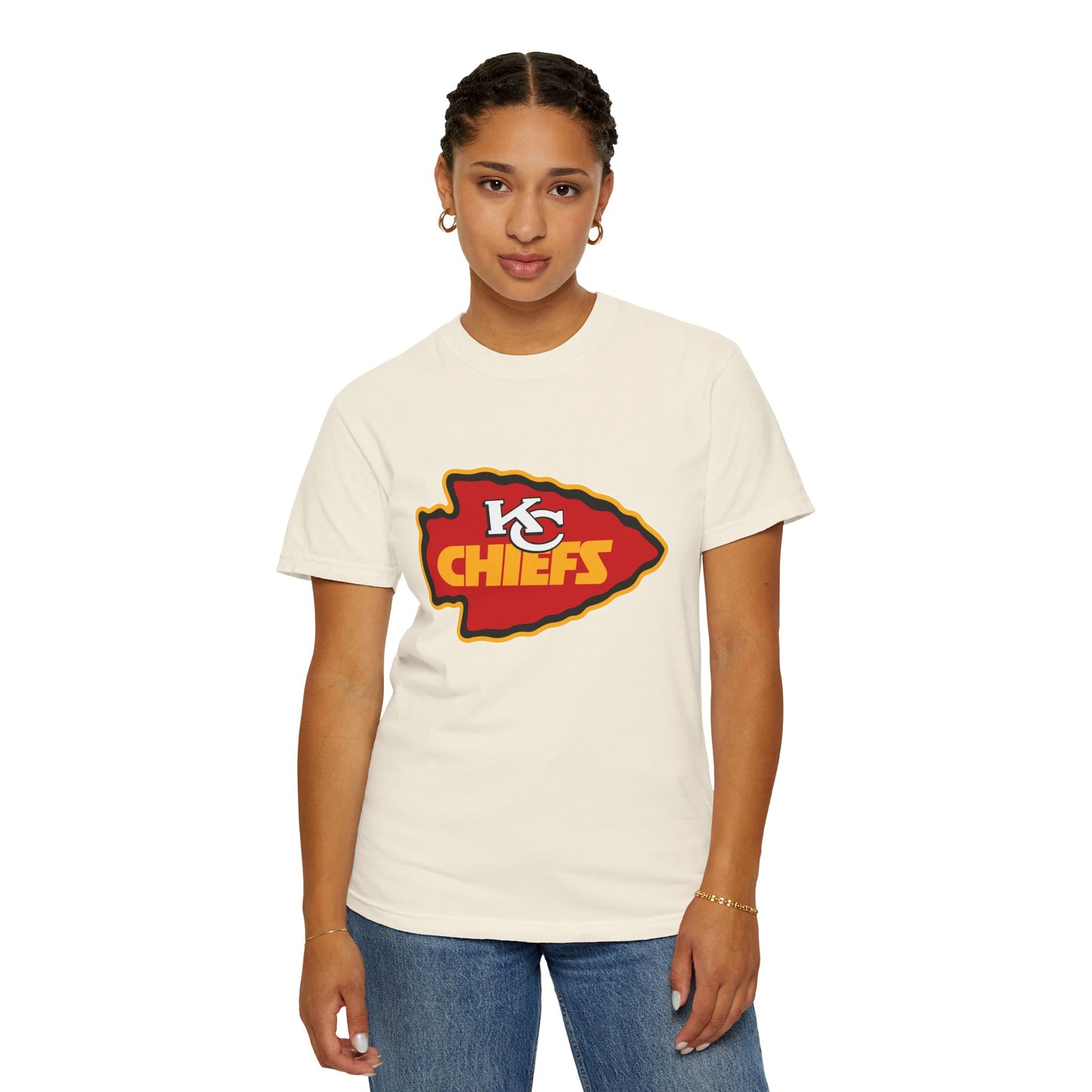 Kansas City Chiefs Apparel Garment-Dyed T-Shirt – Premium Cotton Tee for Customization
