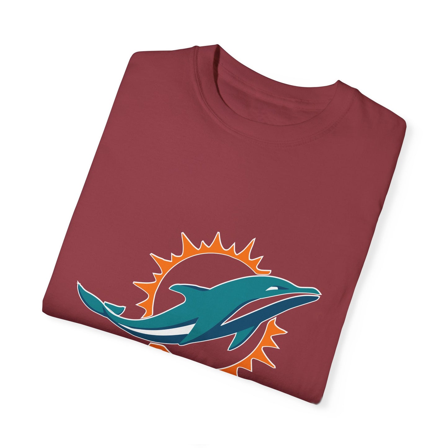 Miami Dolphins Football Merchandise Garment-Dyed T-Shirt – Premium Cotton Tee for Customization