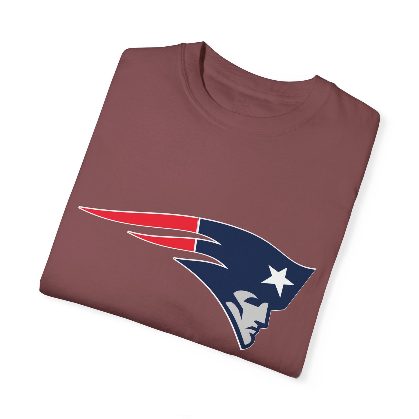 New England Patriots Gear Garment-Dyed T-Shirt – Premium Cotton Tee for Customization