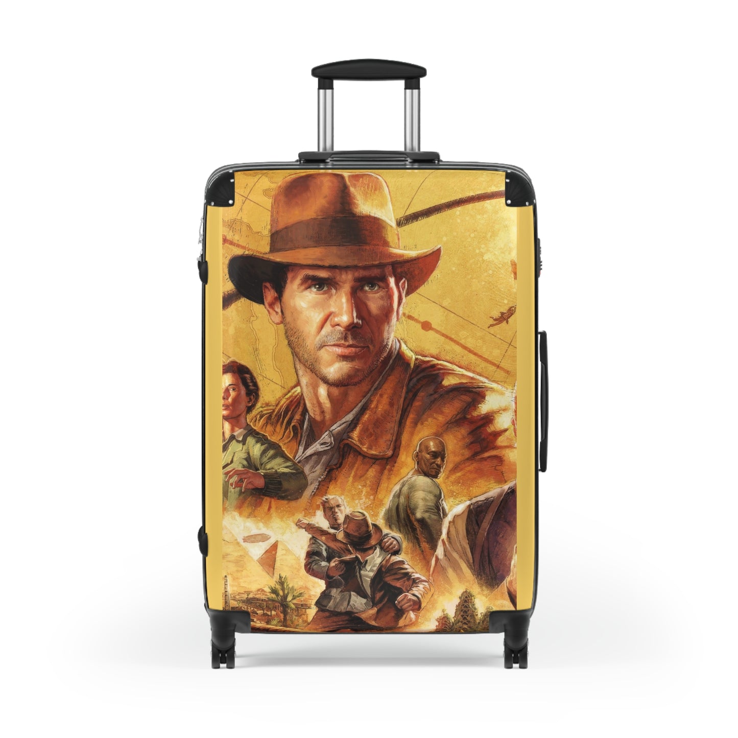 Video Games Indiana Jones and the Great Circle Carry-On Suitcase - Stylish Luggage for Travelers
