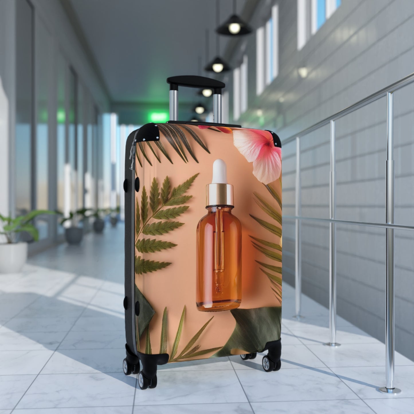 Nature Bottle Dropper Art Carry-On Suitcase - Stylish Luggage for Travelers