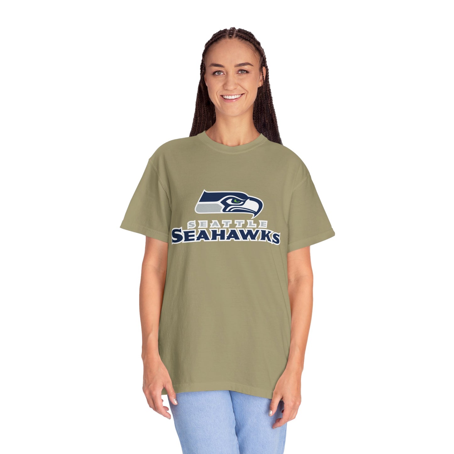 Seattle Seahawks Gear Garment-Dyed T-Shirt – Premium Cotton Tee for Customization