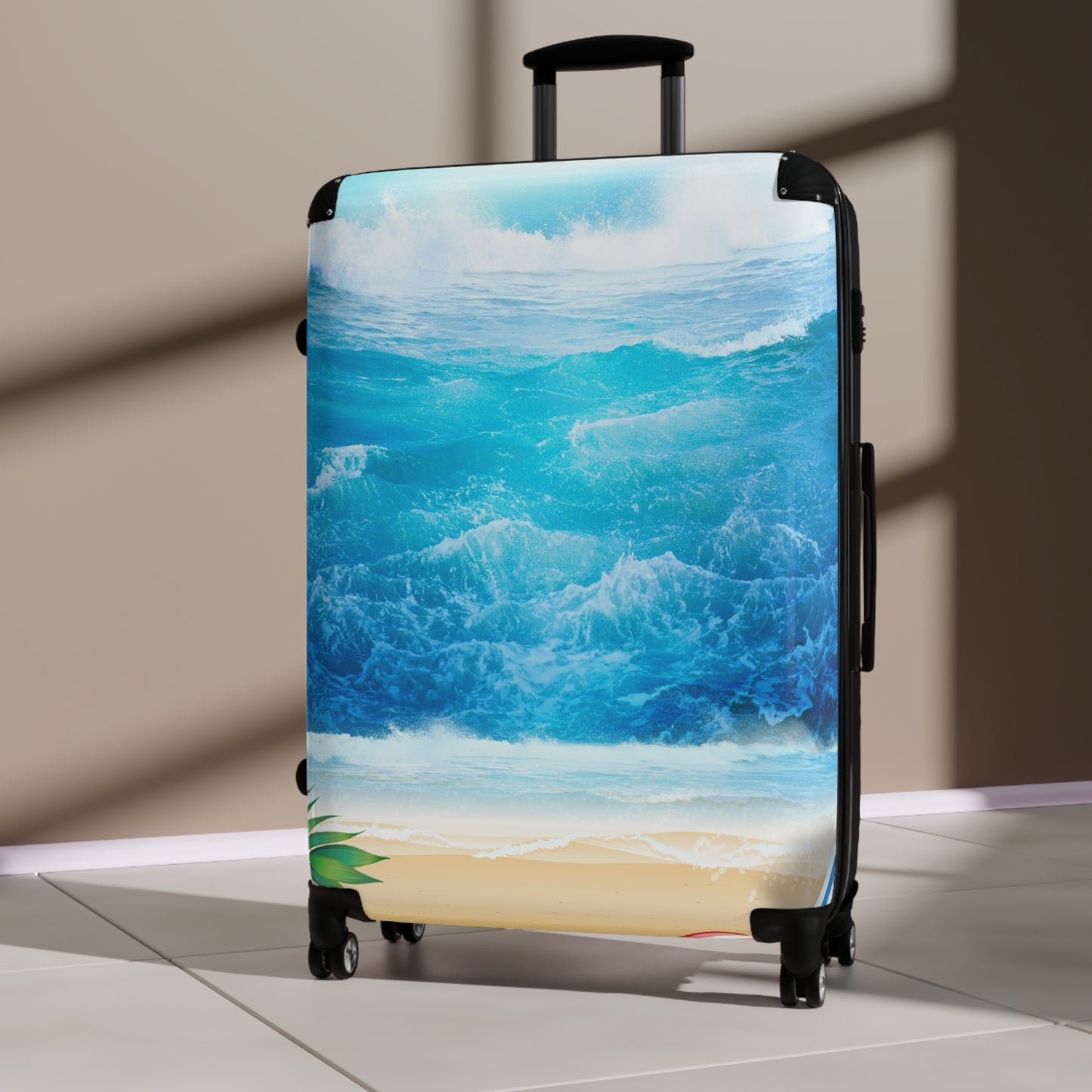 Nature Summer Beach Art Carry-On Suitcase - Stylish Luggage for Travelers