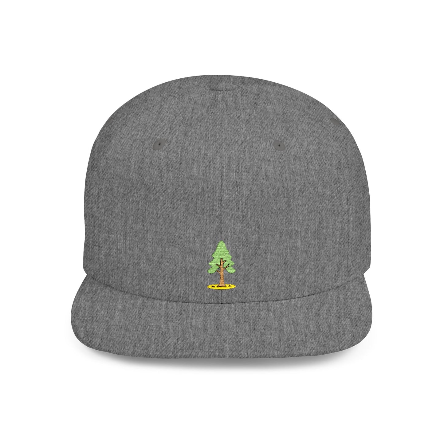 Icons Embroidered Tree Flat Bill Snapback – Lightweight, Custom Fit, Premium Quality