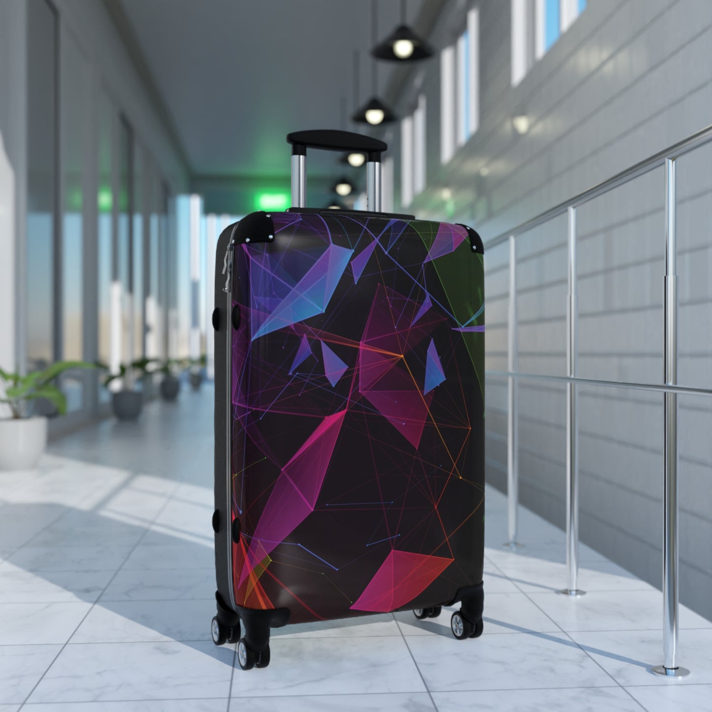Abstract Razer Digital Art Carry-On Suitcase - Stylish Luggage for Travelers
