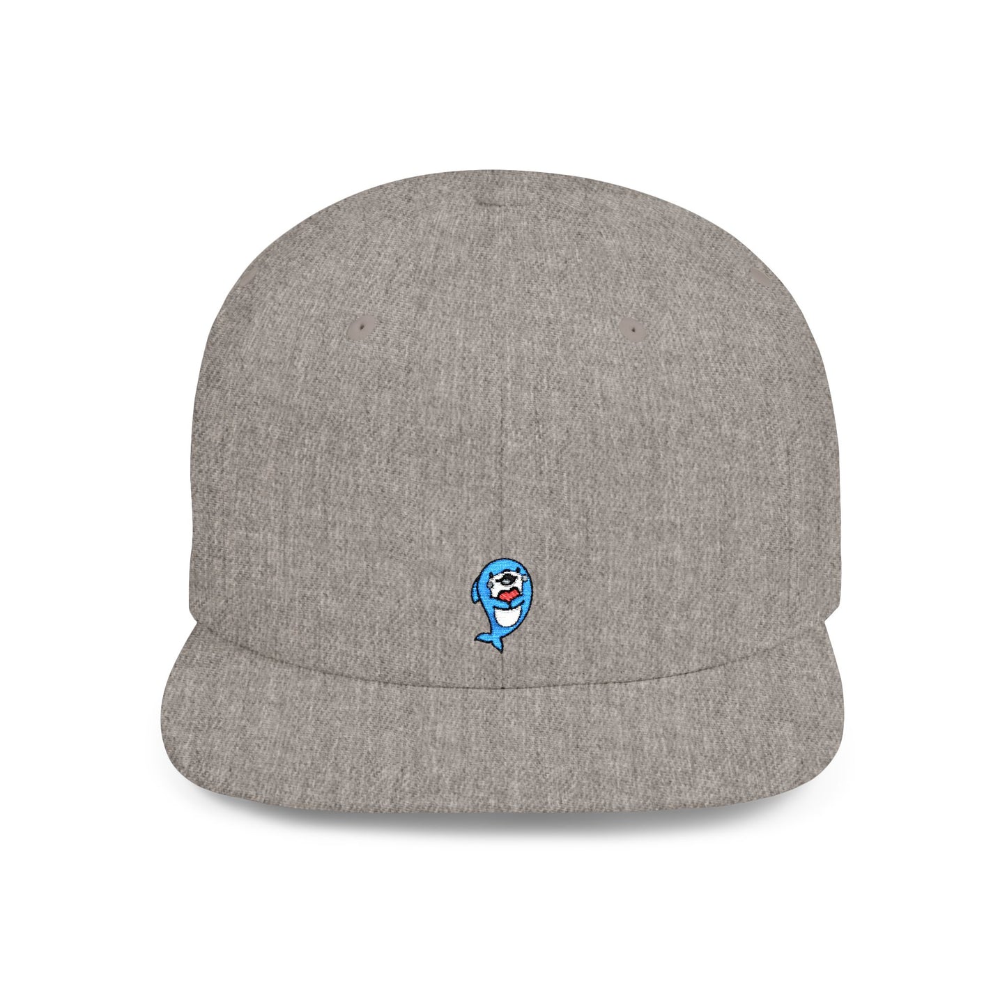 Icons Embroidered Dolphin Flat Bill Snapback – Lightweight, Custom Fit, Premium Quality