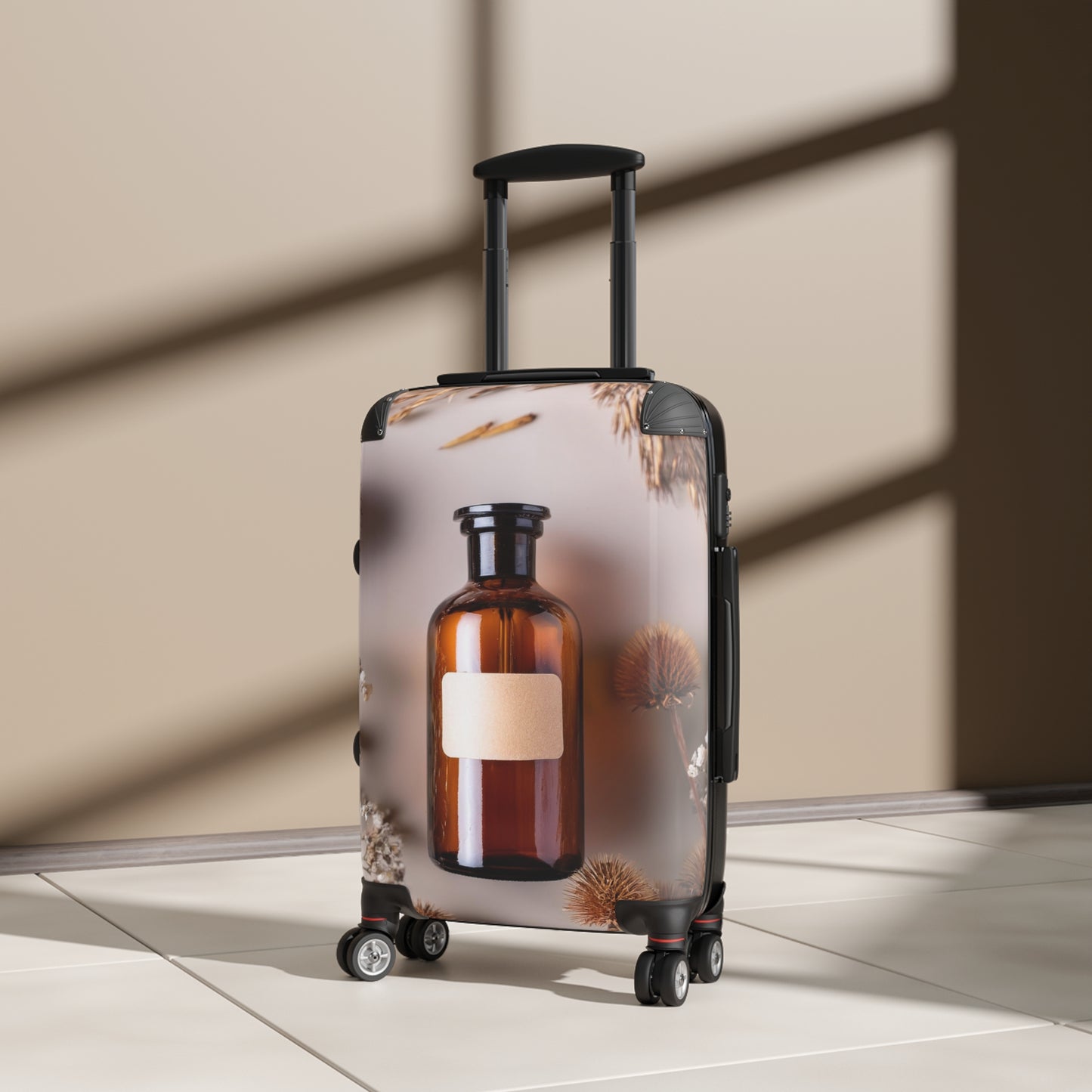 Nature Flowers Floral Dried Flower Art Carry-On Suitcase - Stylish Luggage for Travelers