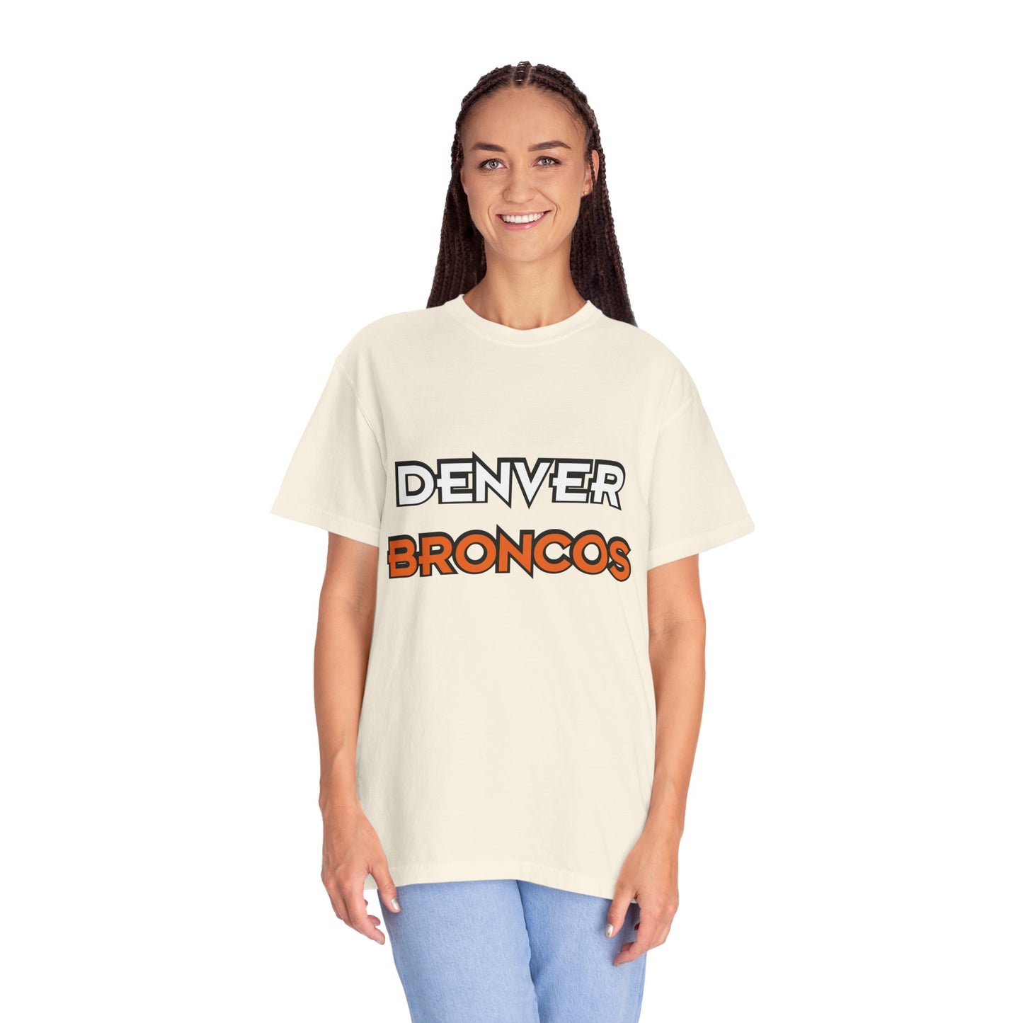 Denver Broncos Pride Garment-Dyed T-Shirt – Premium Cotton Tee for Customization