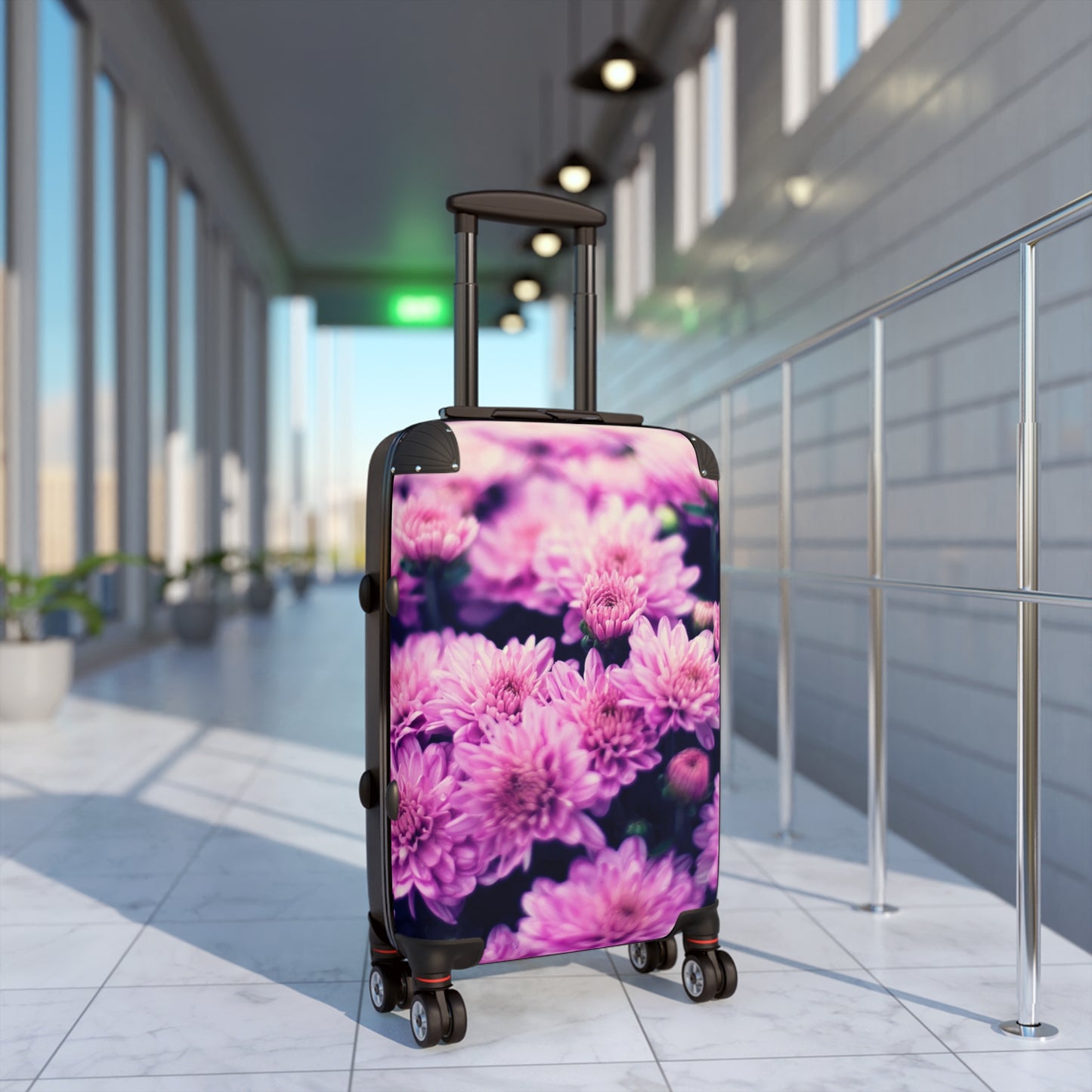 Nature Flowers Floral Chrysanthemum Art Carry-On Suitcase - Stylish Luggage for Travelers