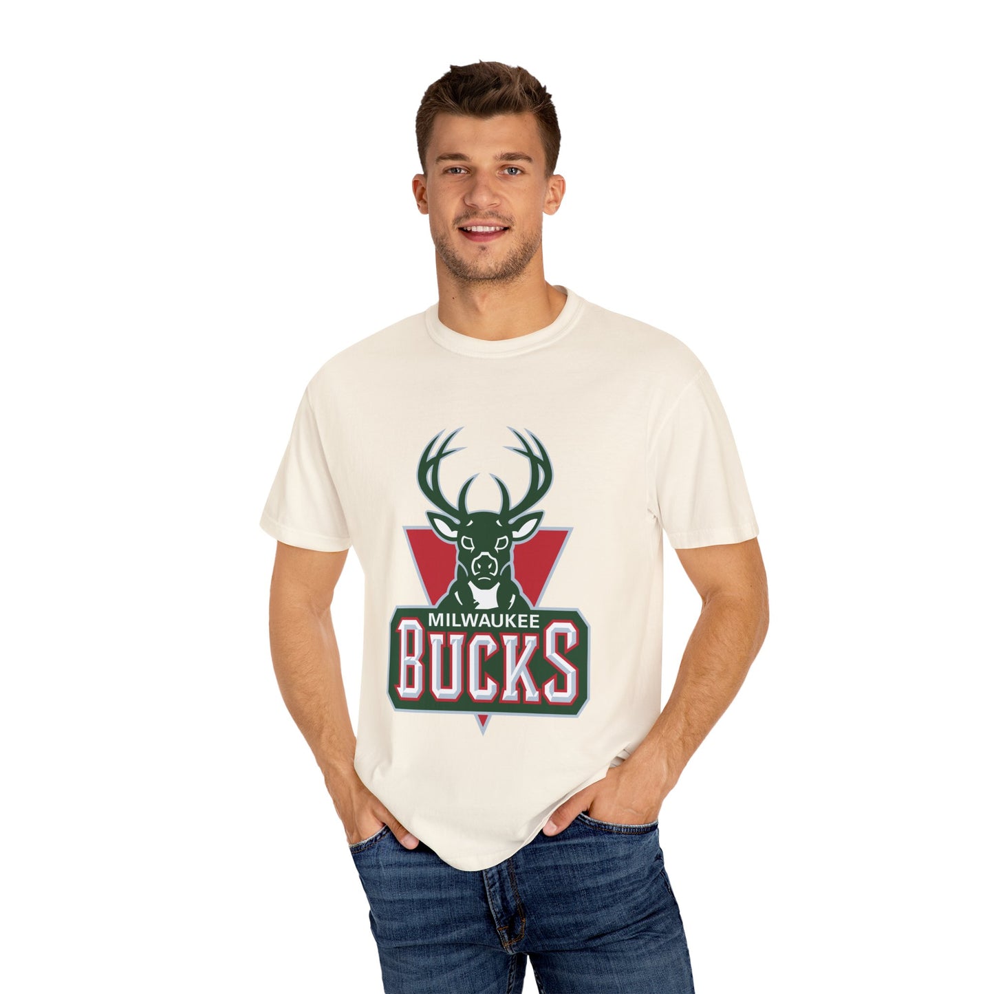Milwaukee Bucks Strong Garment-Dyed T-Shirt – Premium Cotton Tee for Customization