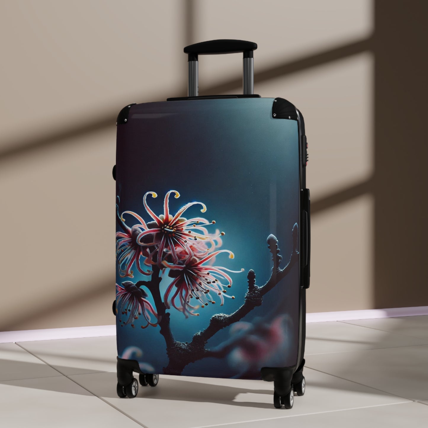Nature Flowers Floral Cosmos Flowers Art Carry-On Suitcase - Stylish Luggage for Travelers