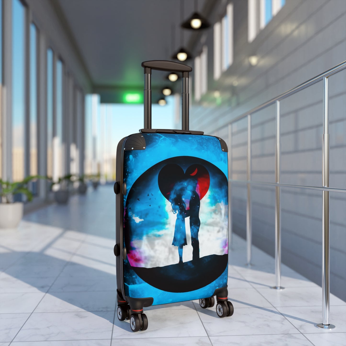 Love Couple Art Carry-On Suitcase - Stylish Luggage for Travelers