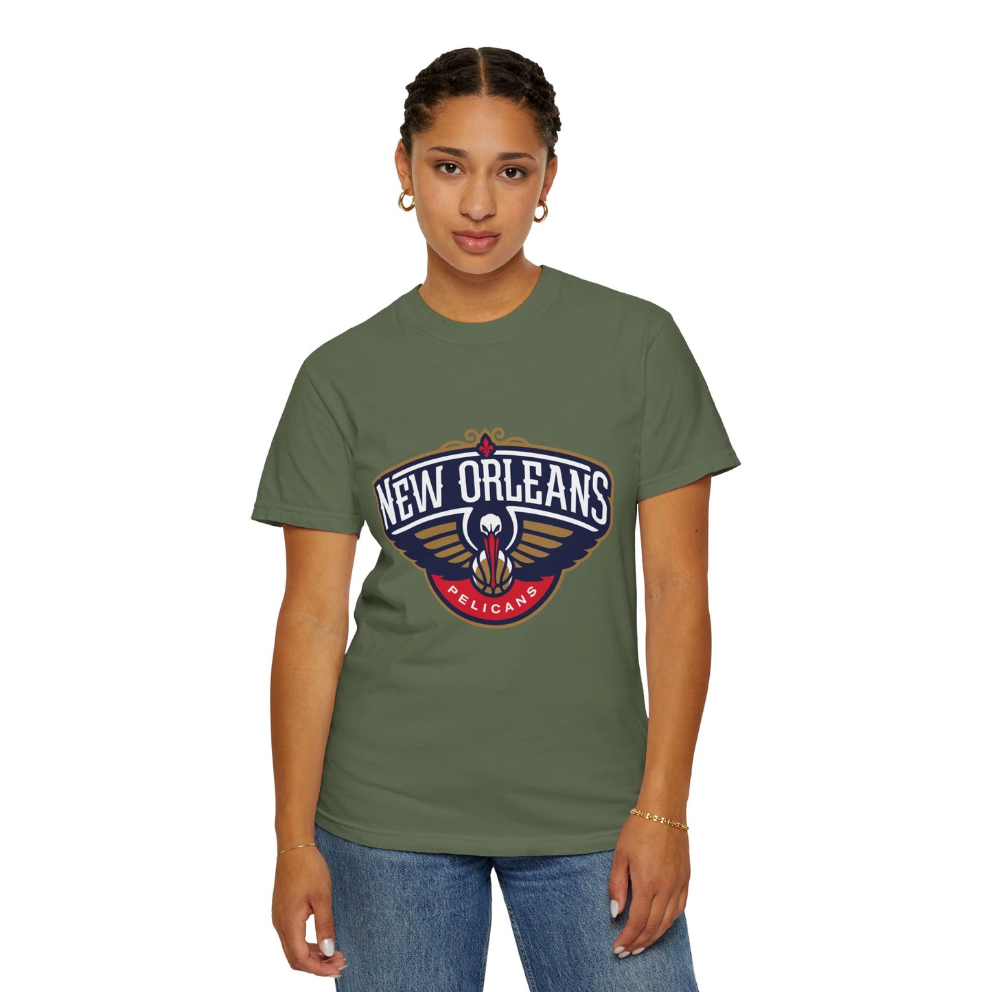 New Orleans Pelicans Garment-Dyed T-Shirt – Premium Cotton Tee for Customization
