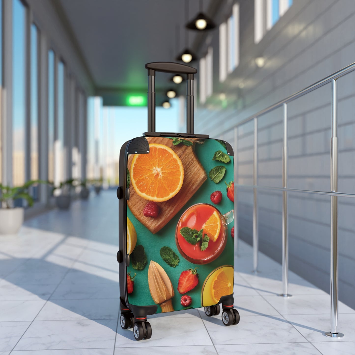 Nature Summer Fruit Drinks Carry-On Suitcase - Stylish Luggage for Travelers