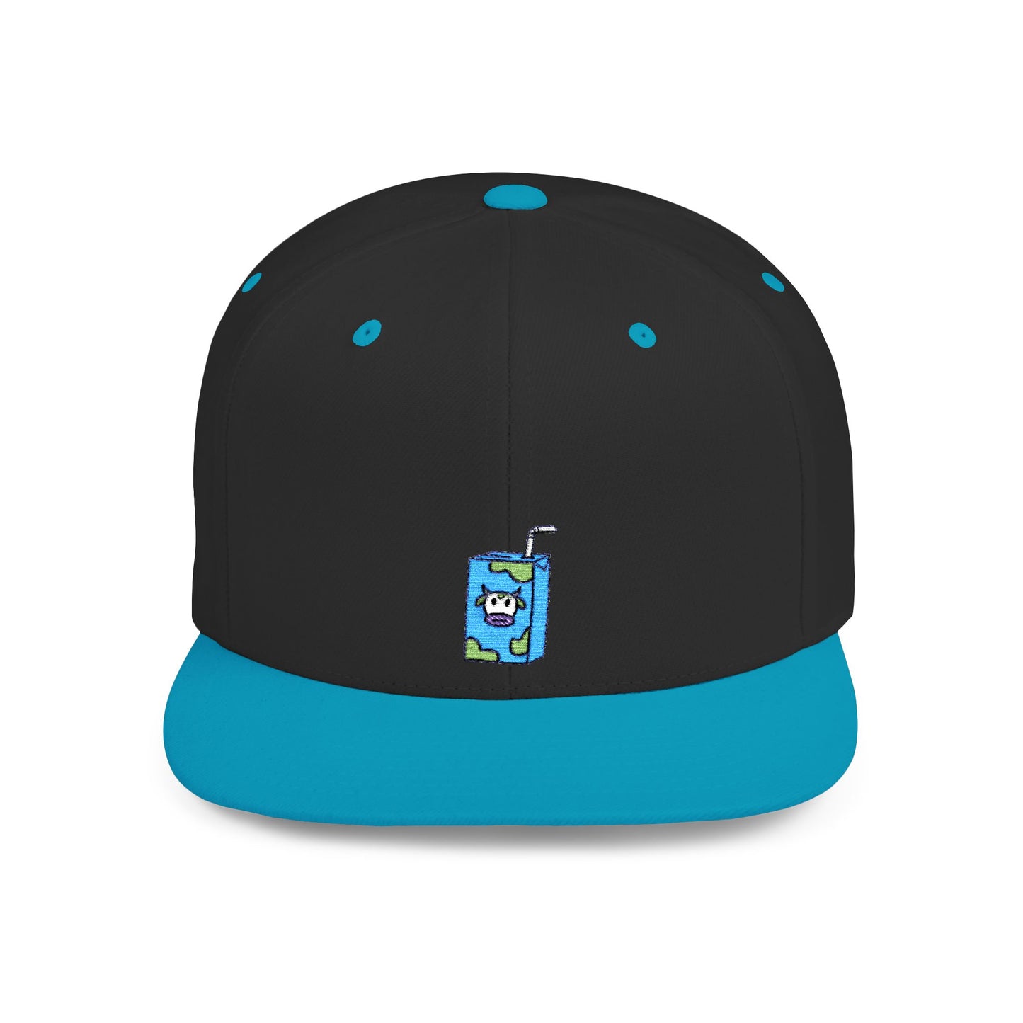 Icons Embroidered Milk Box Flat Bill Snapback – Lightweight, Custom Fit, Premium Quality