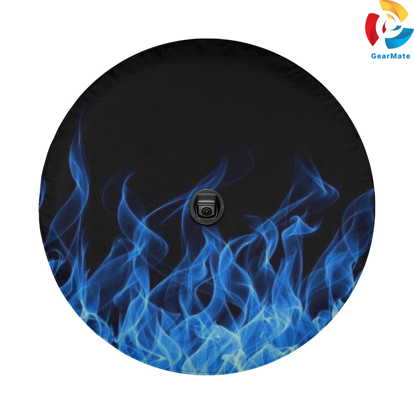 Blue Flame Spare Tire Cover – Premium Waterproof UV Resistant Protector