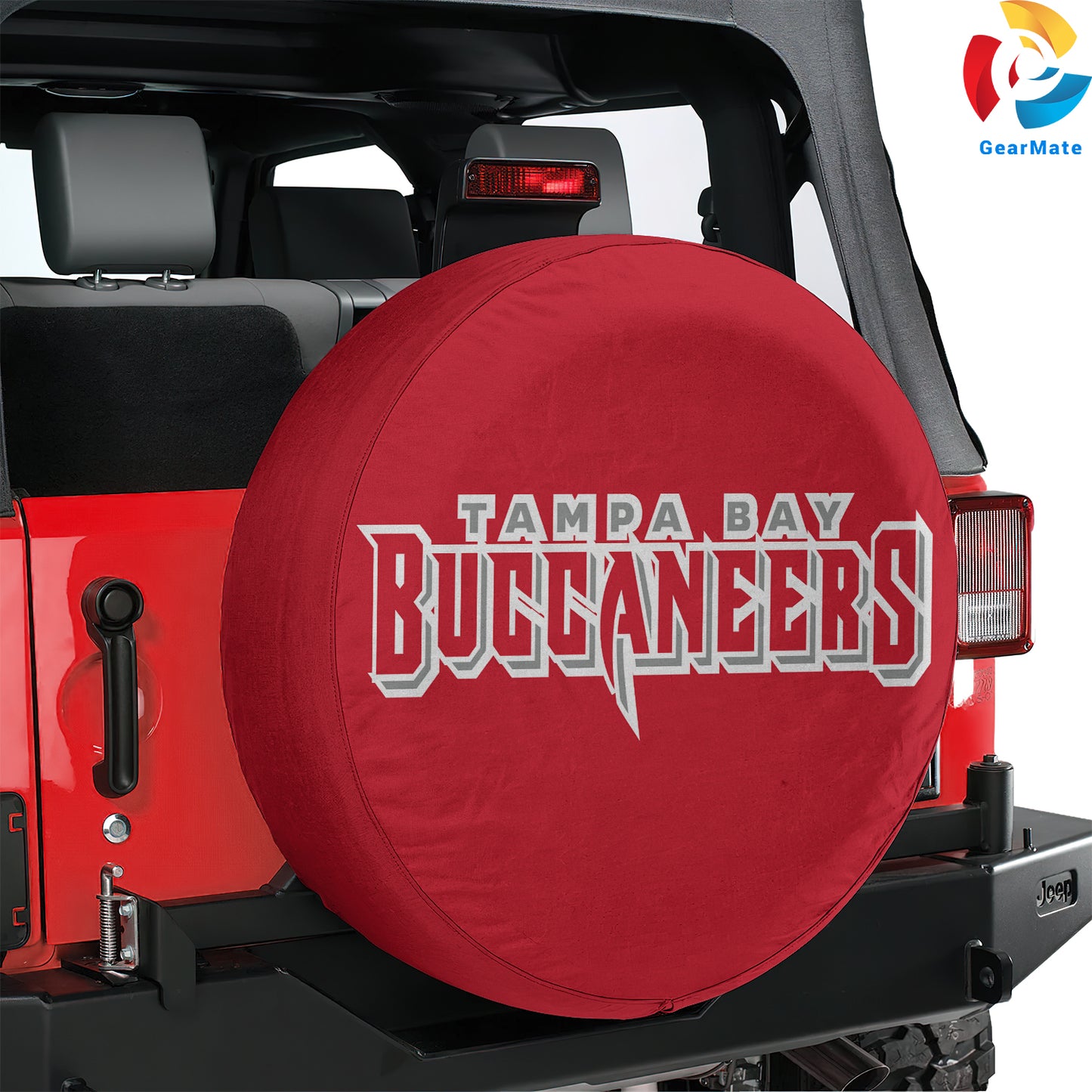 Tampa Bay Buccaneers NFL Gear Spare Tire Cover – Premium Waterproof UV-Resistant Protector