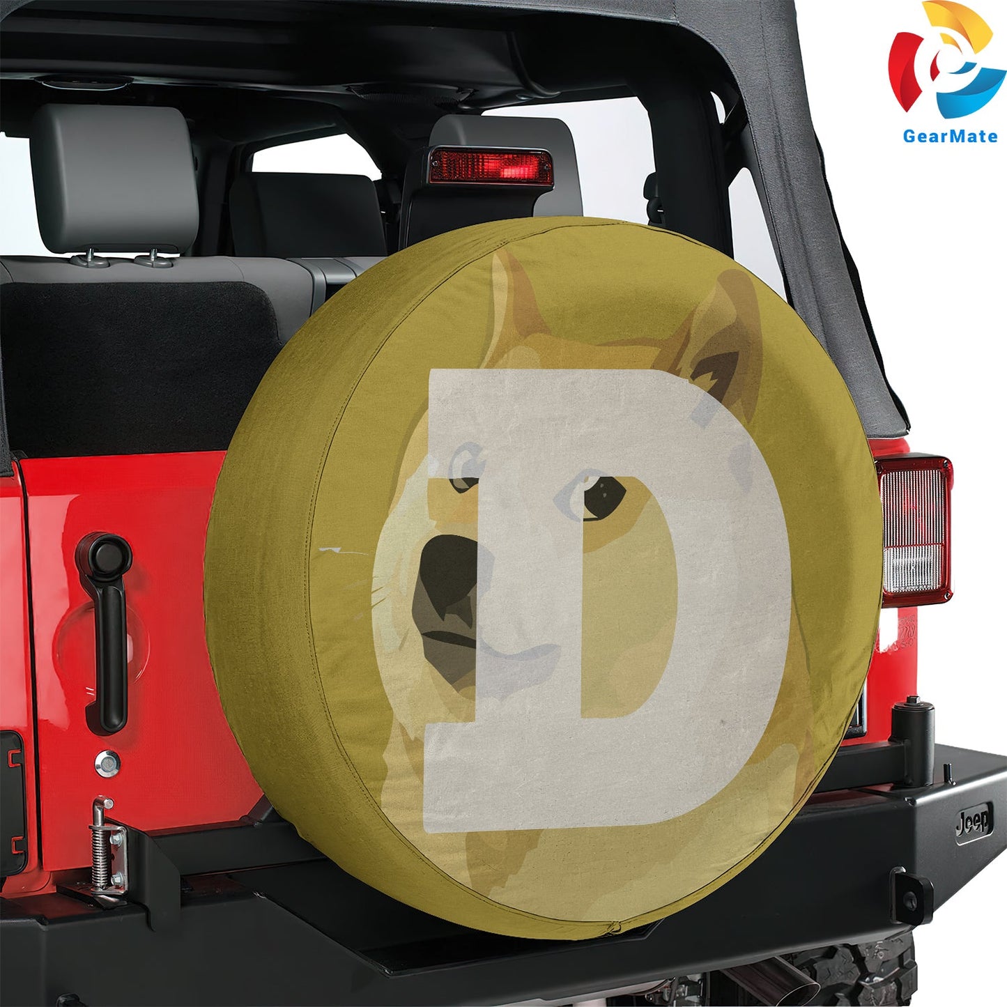Dogecoin Spare Tire Cover – Premium Waterproof UV Resistant Protector