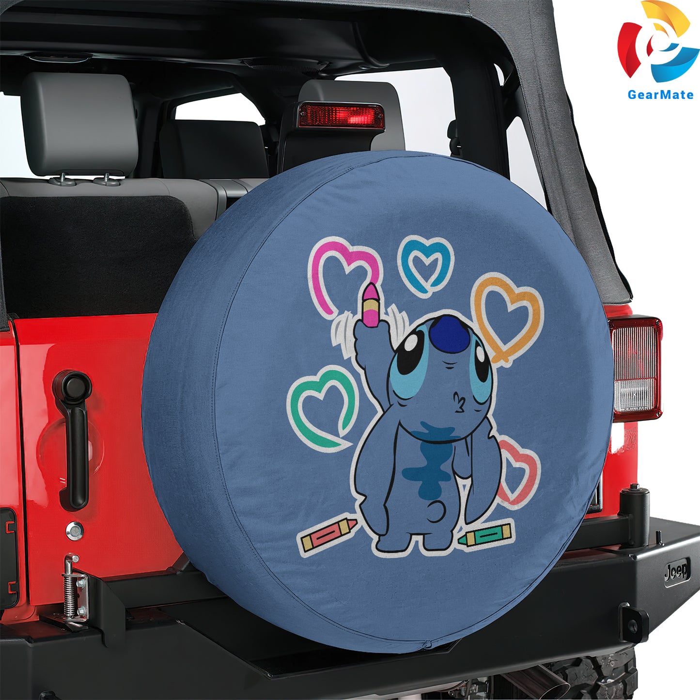 Stitch Disney Fun Spare Tire Cover – Premium Waterproof UV Resistant Protector