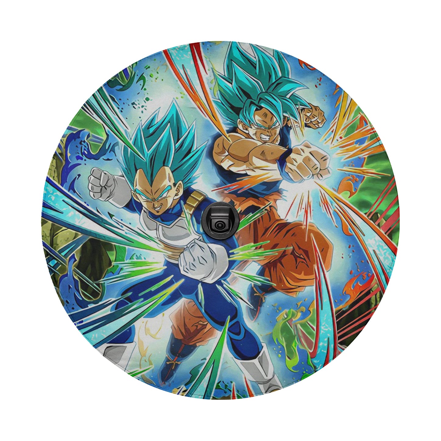 Dragon Ball Z Goku & Vegeta Spare Tire Cover – Premium Waterproof UV Resistant Protector