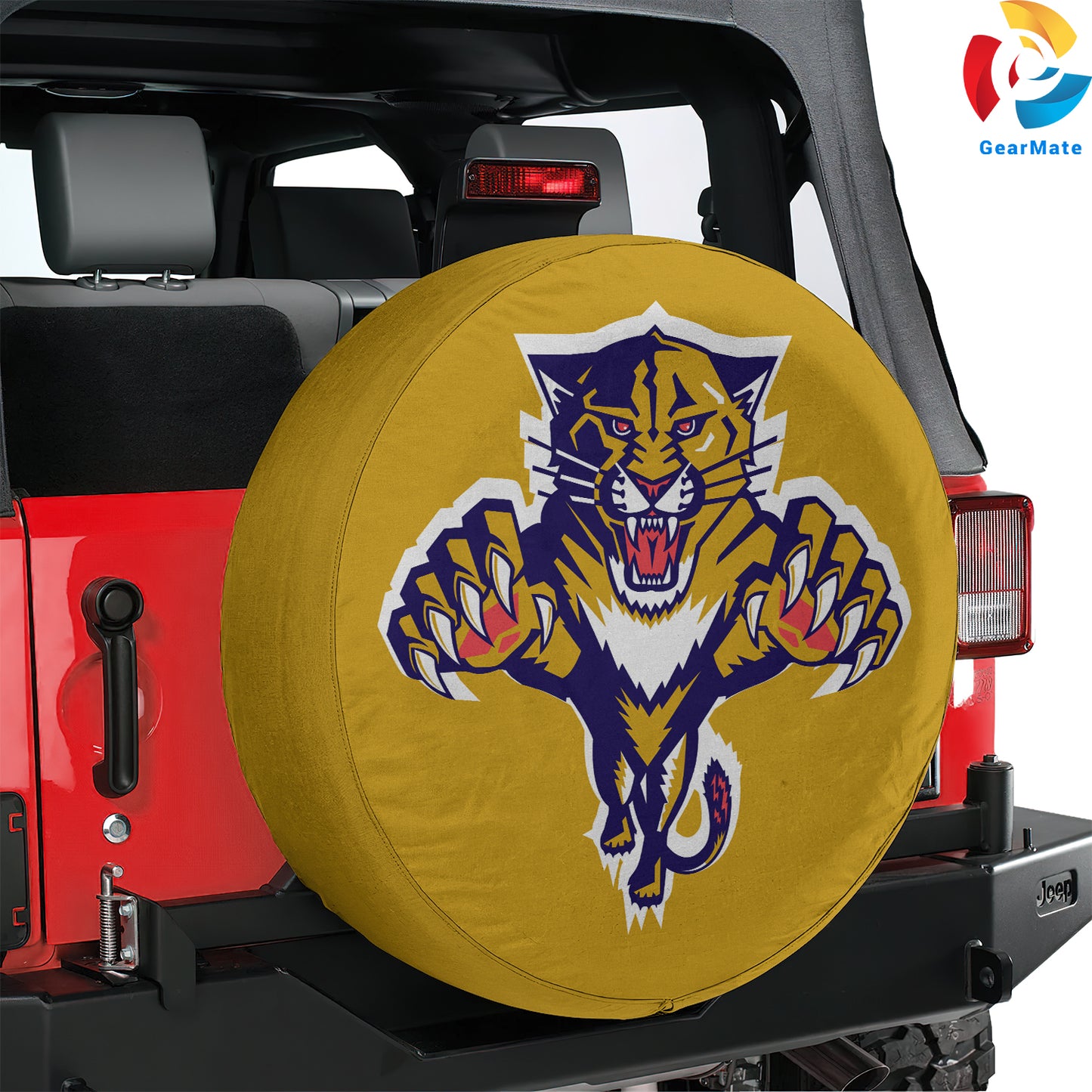 Florida Panthers Hockey Season Spare Tire Cover – Premium Waterproof UV-Resistant Protector