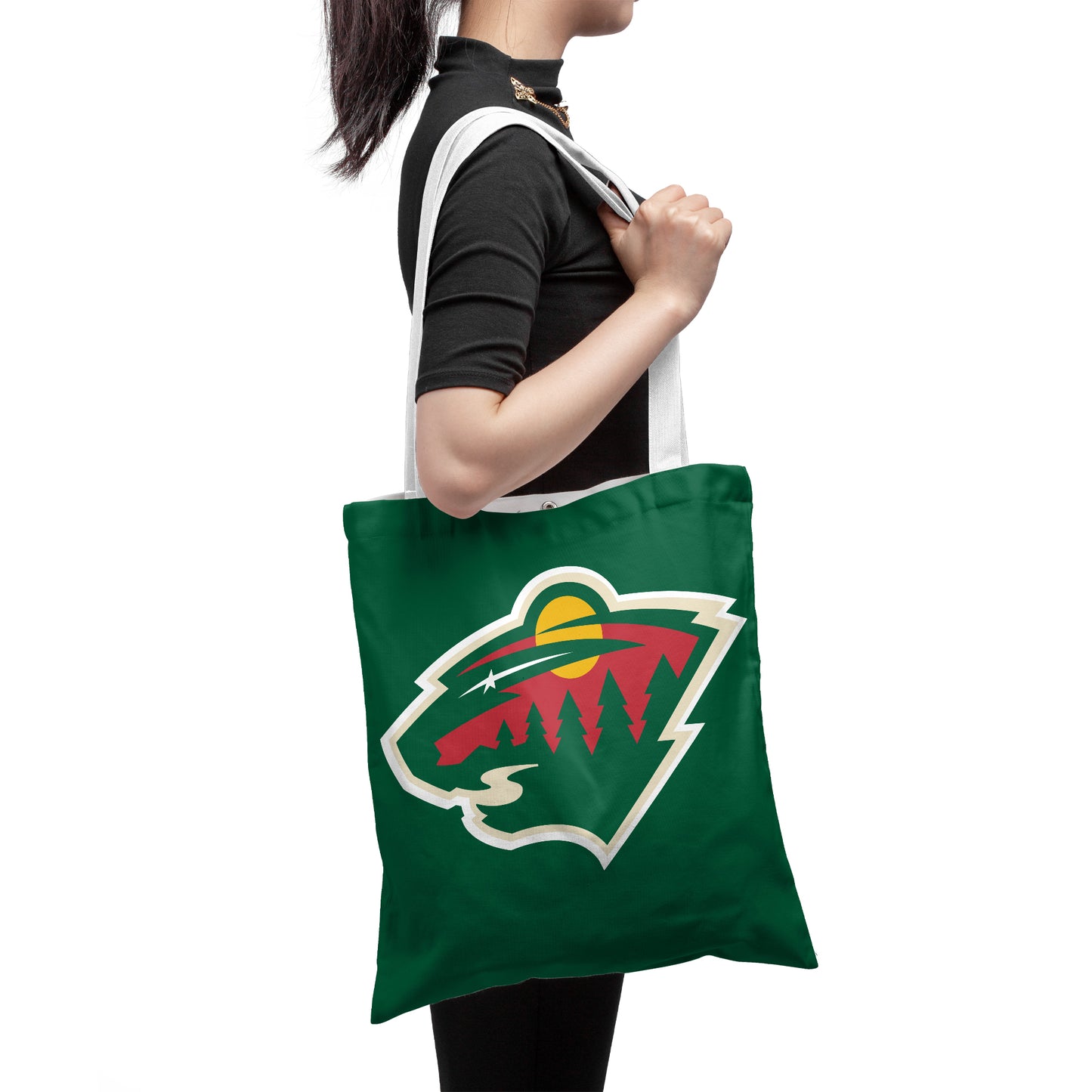NHL Minnesota Wild Polyester Canvas Tote Bag – Durable and Stylish