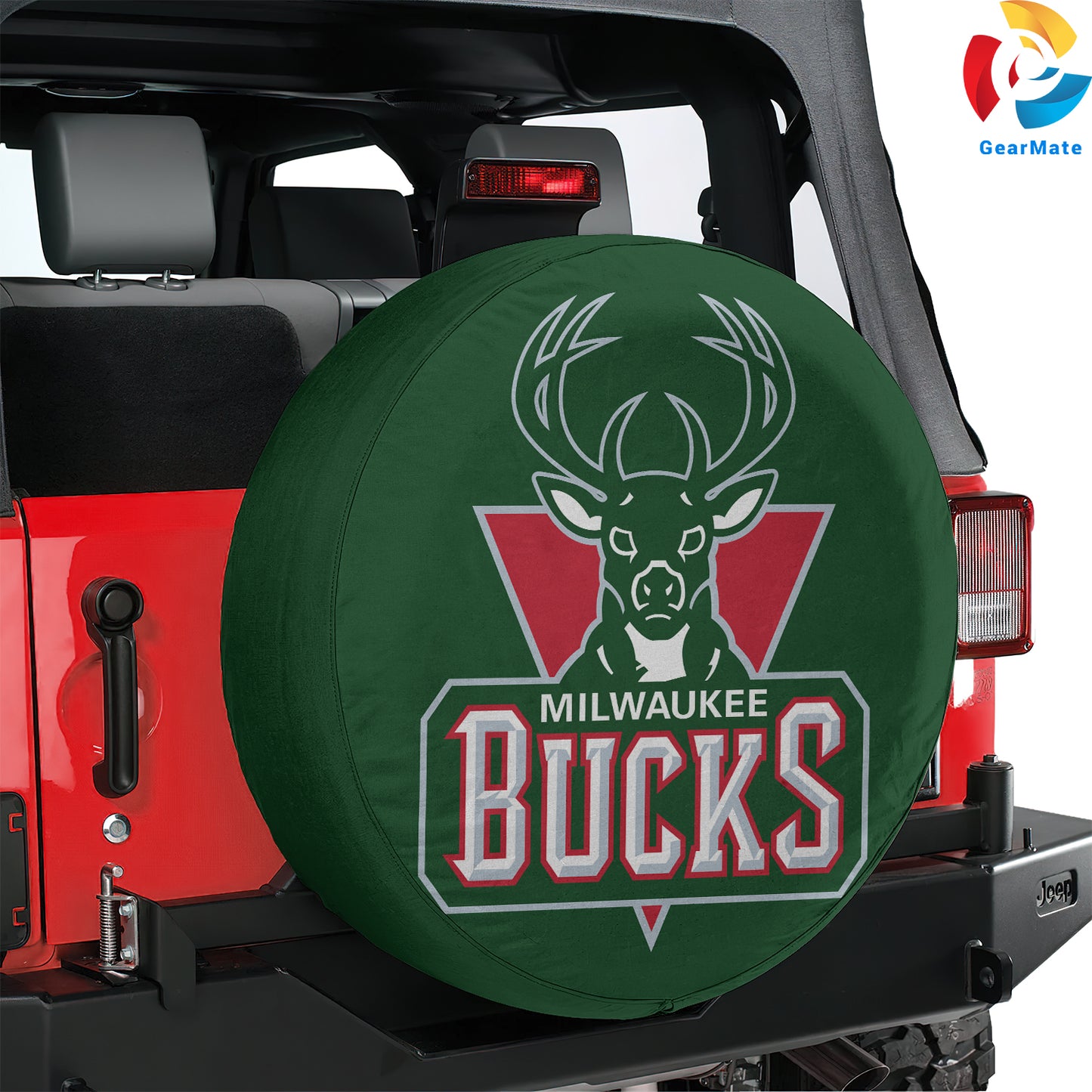 Milwaukee Bucks NBA Spare Tire Cover – Premium Waterproof UV-Resistant Protector