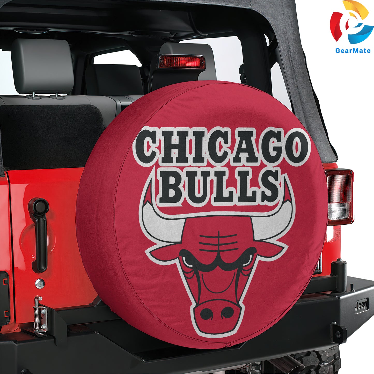 Chicago Bulls Gear Spare Tire Cover – Premium Waterproof UV-Resistant Protector