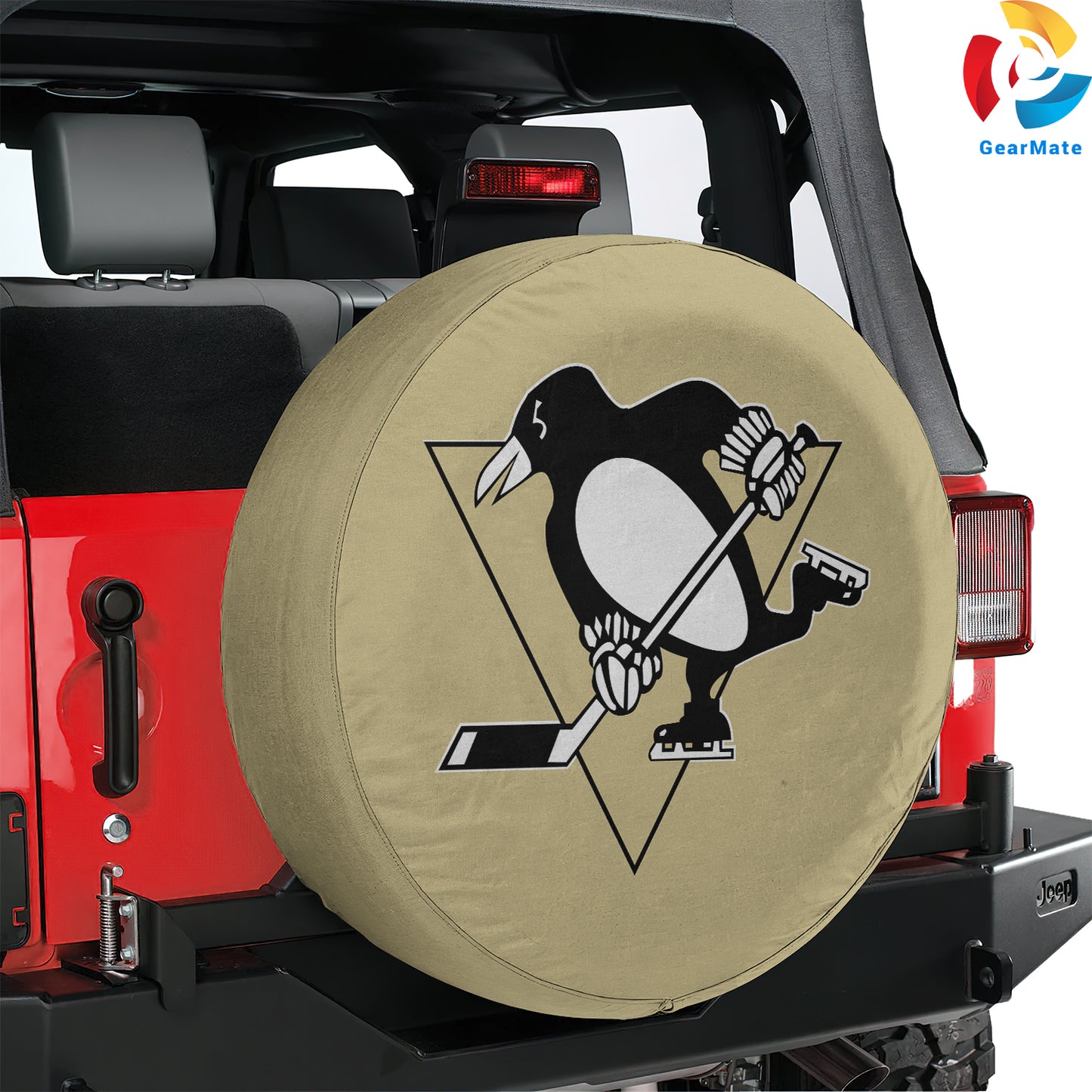 Pittsburgh Penguins NHL Hockey Season Spare Tire Cover – Premium Waterproof UV-Resistant Protector