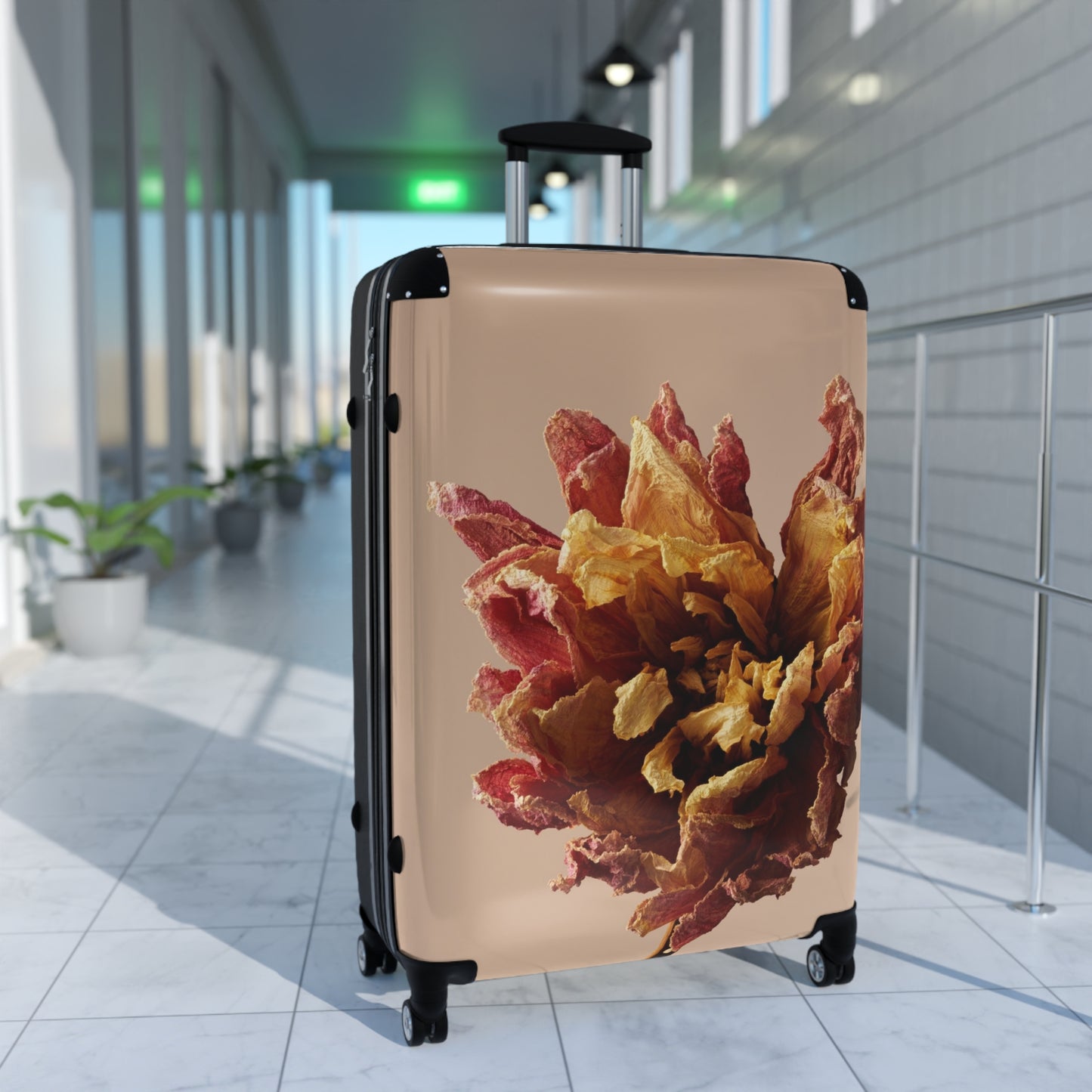 Nature Flowers Floral Dahlia Art Carry-On Suitcase - Stylish Luggage for Travelers